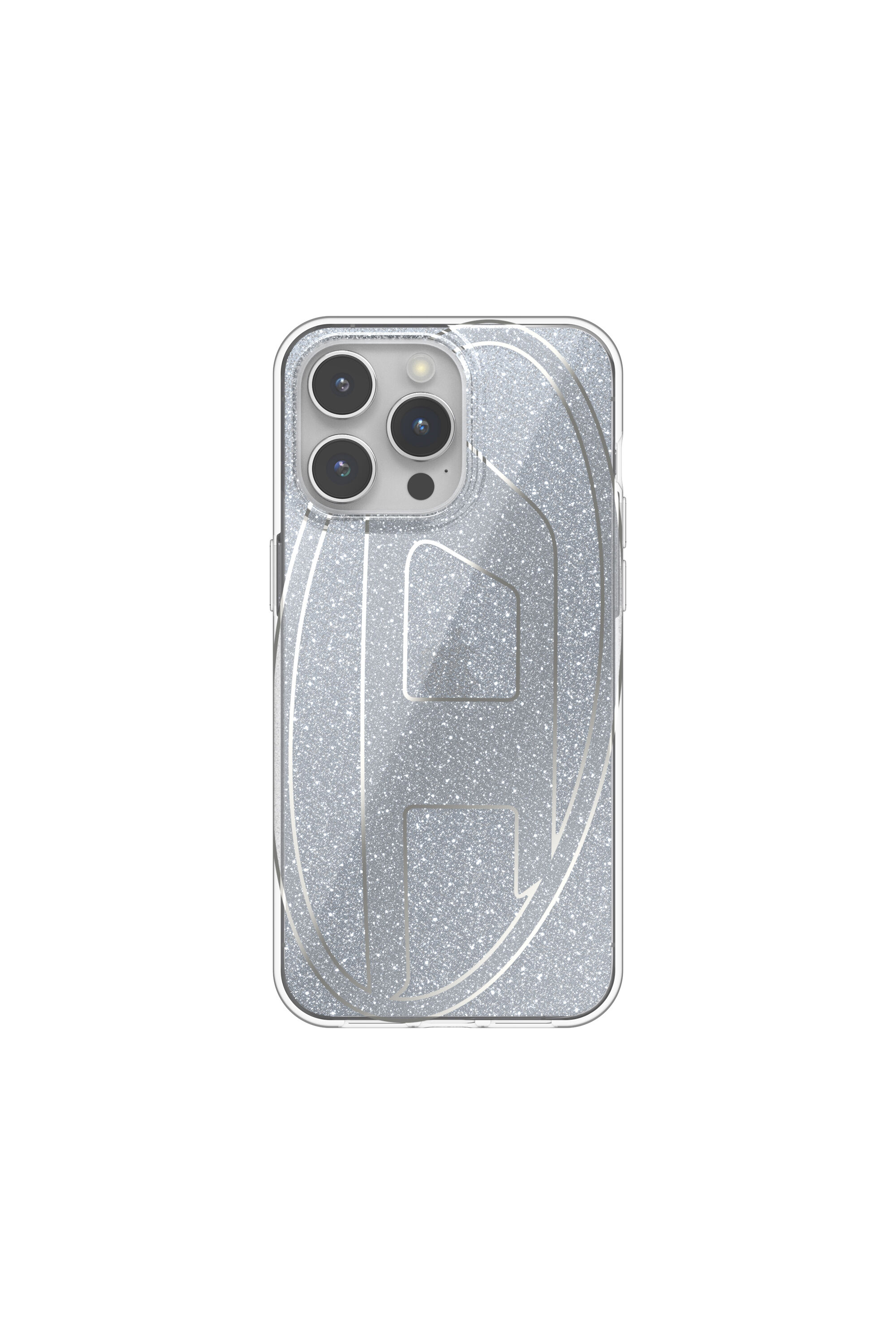 Diesel - 60033 AOP CASE, Unisex Glitter Case für iP 15 Pro Max in Silber - 2