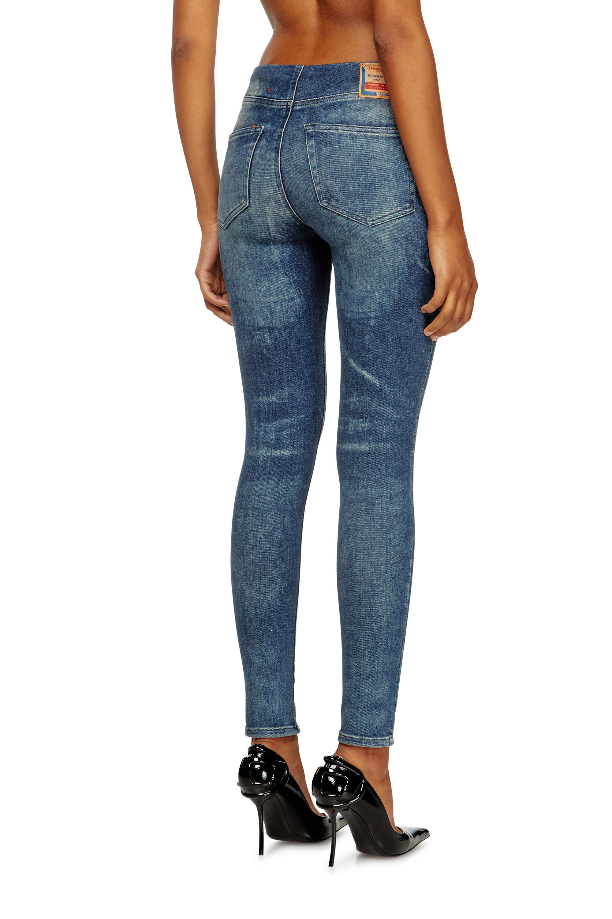 Diesel - Damen Slim Jeans D-Gnol 09M95, Mittelblau - 4