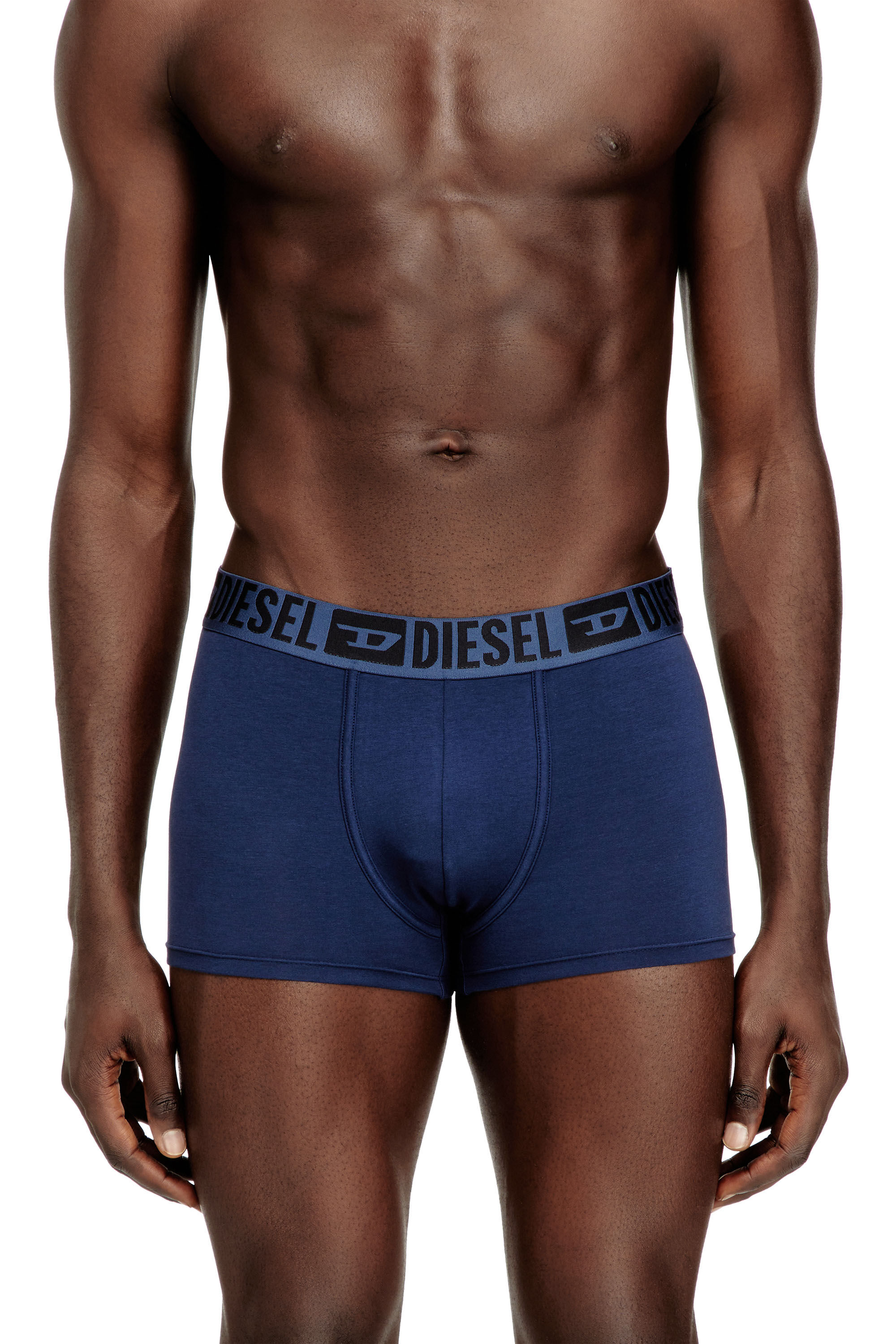 Diesel - MIKE-D-CORE-3PACK, Herren 3er-Pack Boxershorts aus Baumwollstretch mit tonalem Bund in null - 3