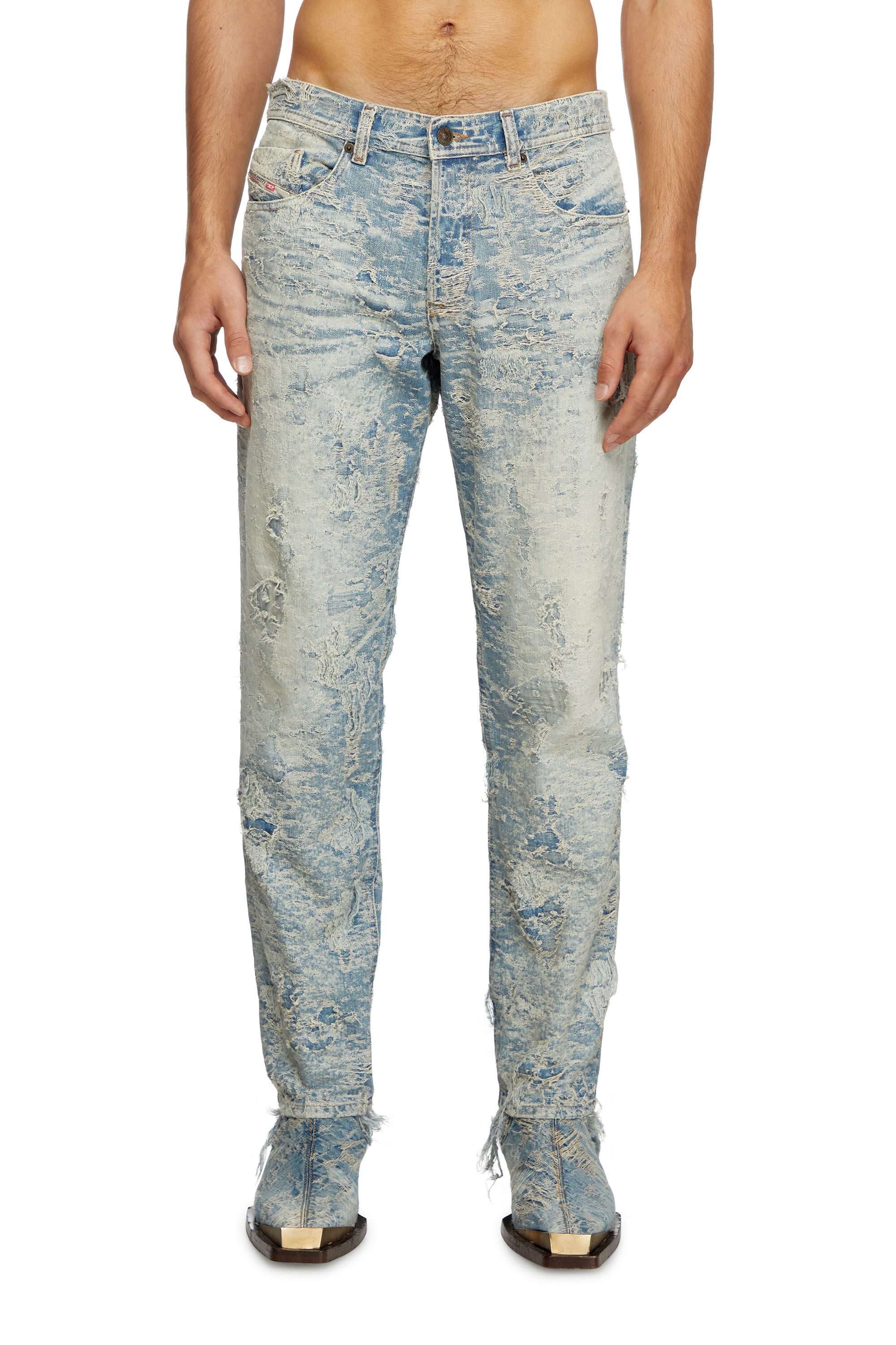 Diesel - Herren Tapered Jeans 2023 D-Finitive 007Z7, Hellblau - Image 3