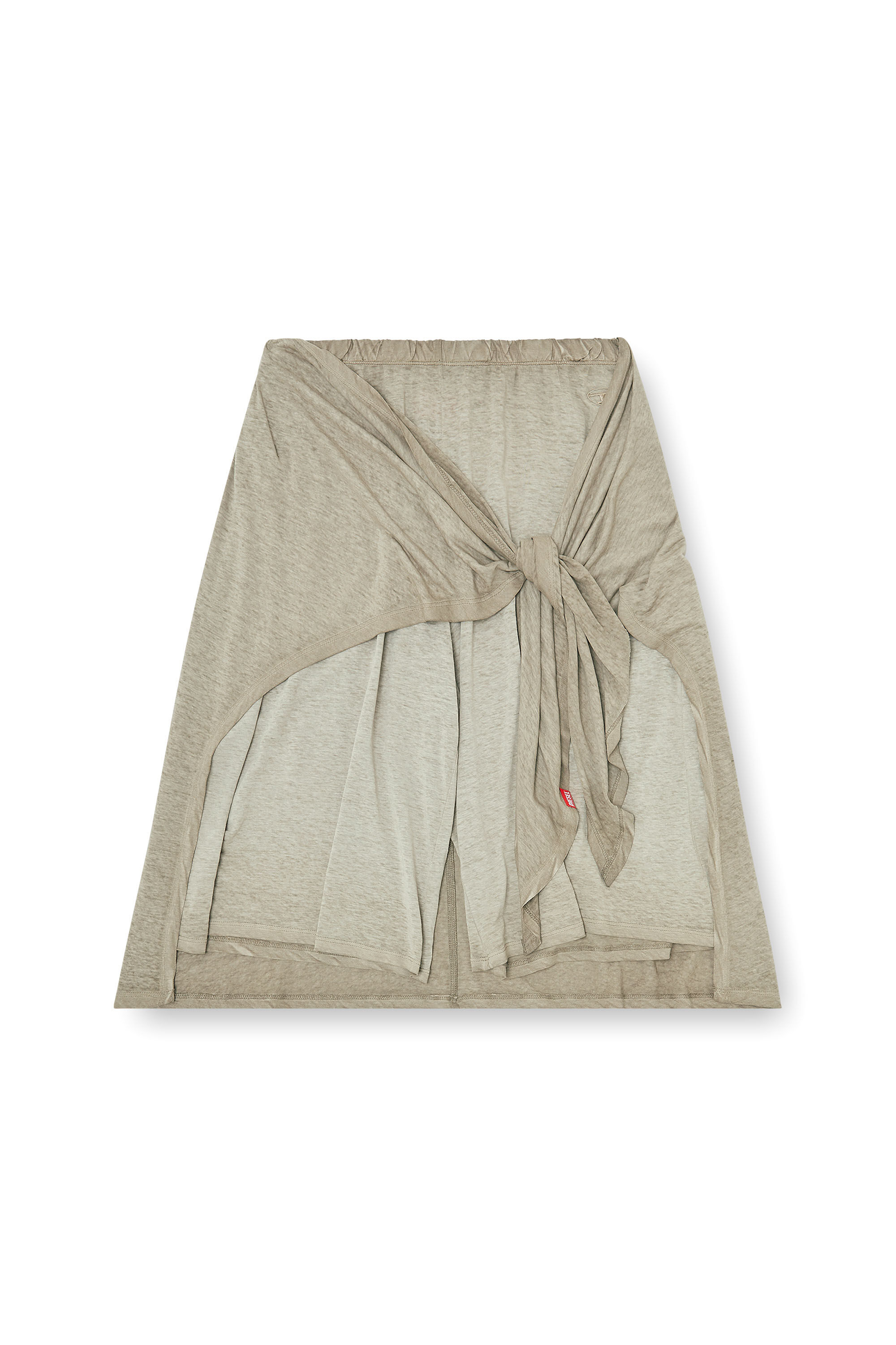 Diesel - P-RALYA, Damen Bermudashorts aus Hanf-Baumwoll-Mix mit Wickel-Detail in Gr&uuml;n - 2