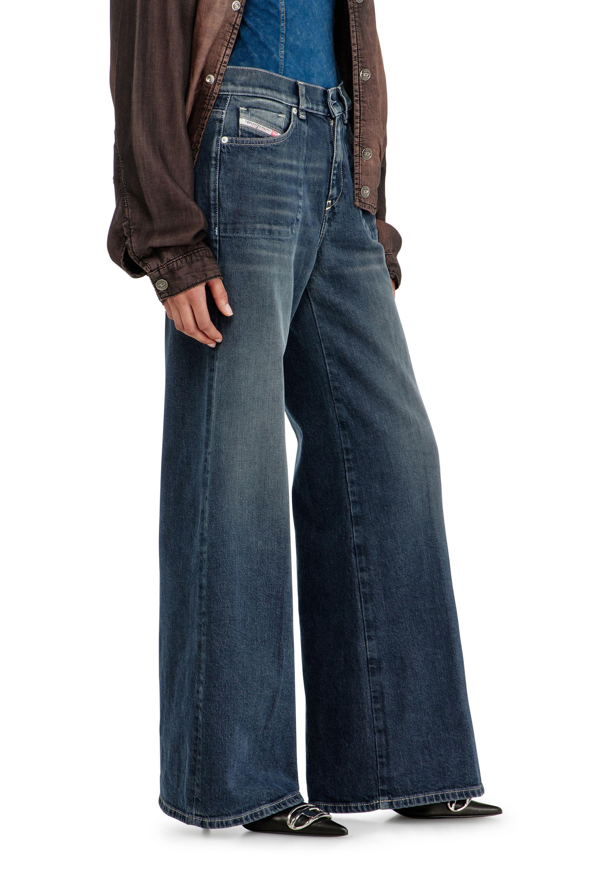 Diesel - Damen Flare Jeans 1978 D-Akemi 007EI, Dunkelblau - 7
