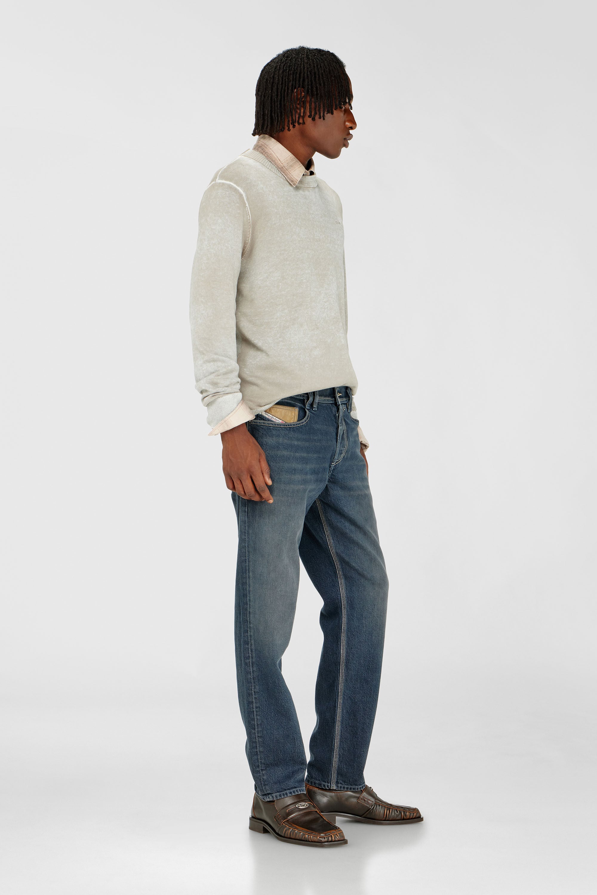 Diesel - Herren Regular Jeans 2023 D-Finitive 007GQ, Mittelblau - 2