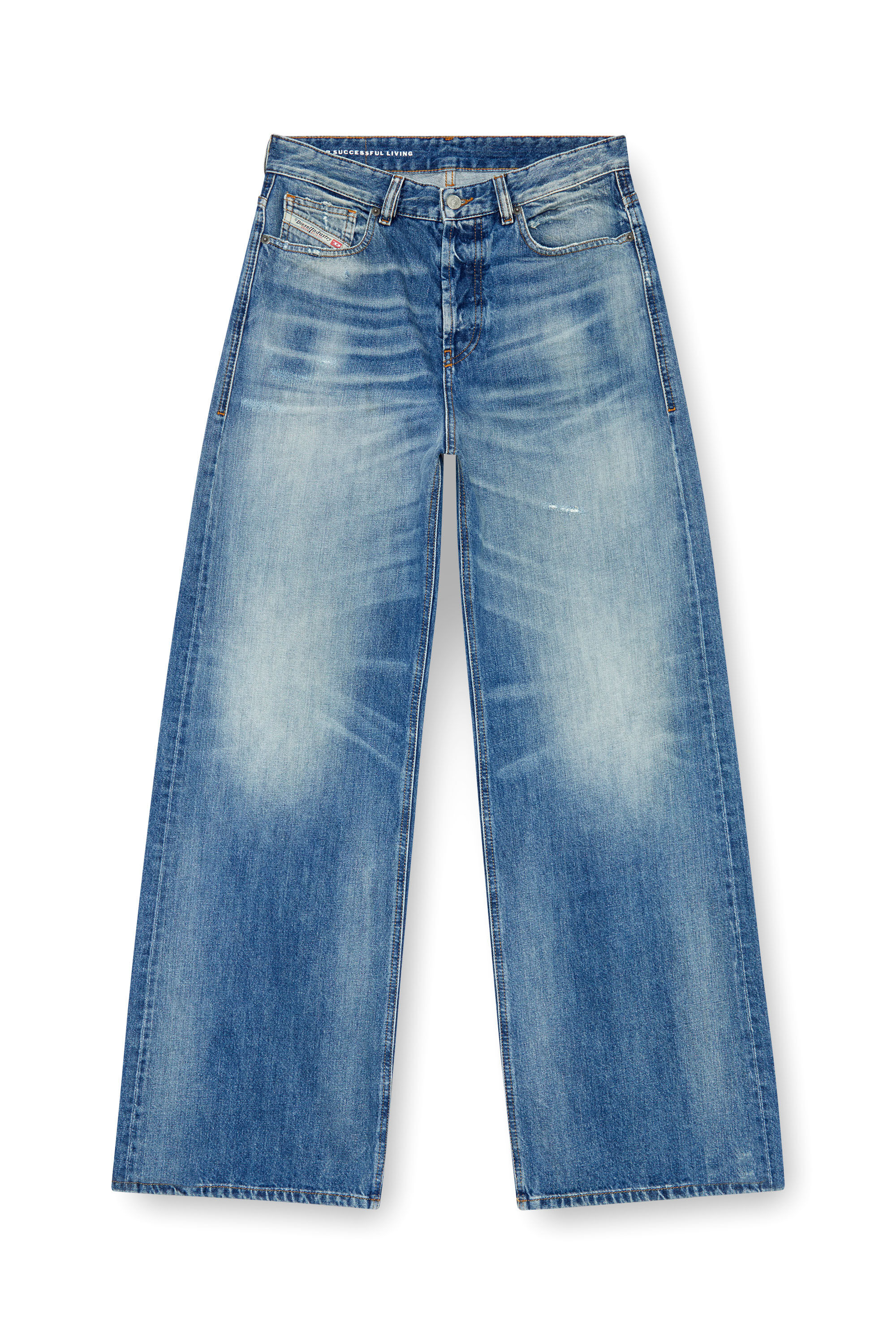 Diesel - Damen Relaxed Jeans 1996 D-Sire 09J86, Mittelblau - 2