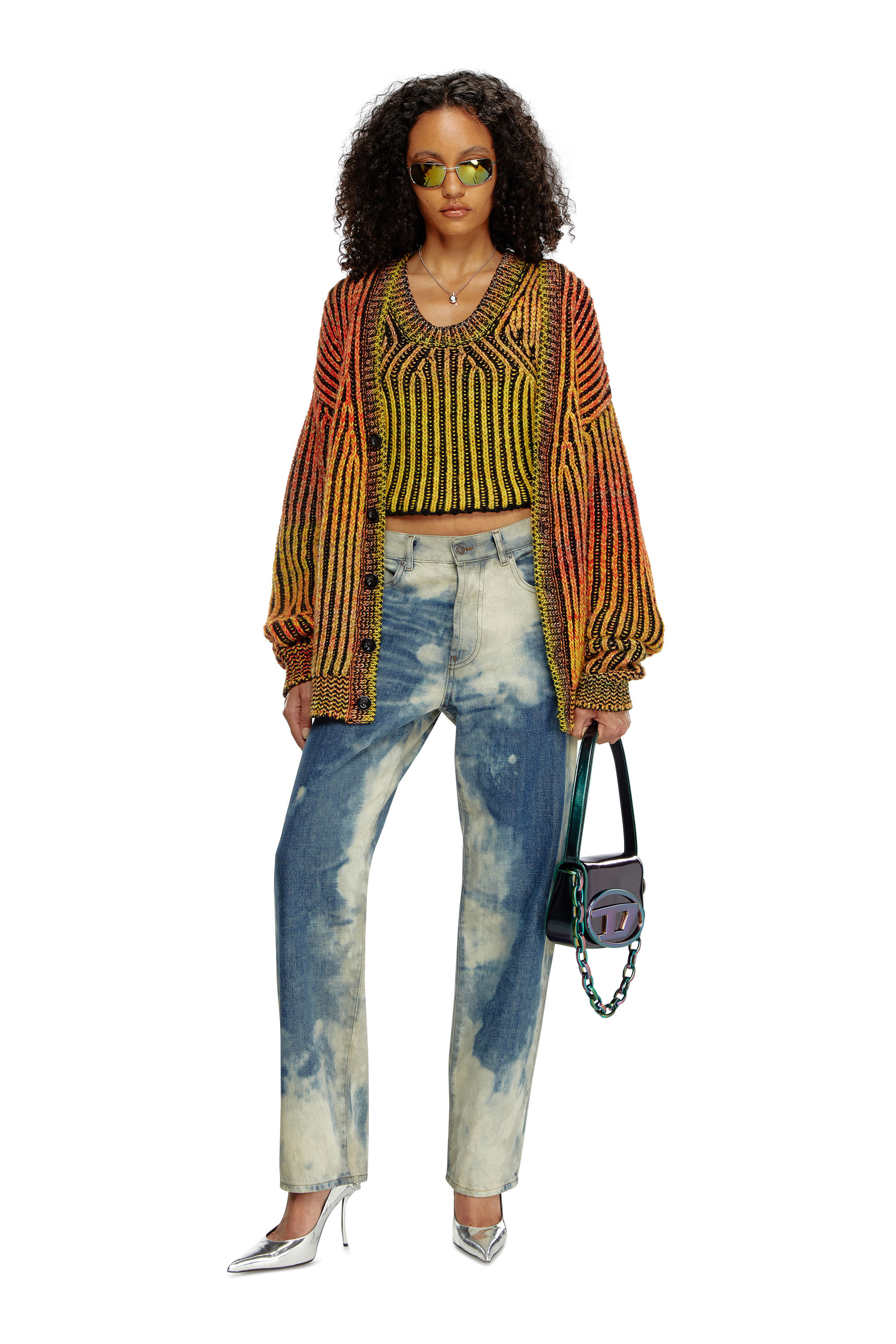 Knitting Tassels Anomalous Long Sleeves Sweater Tops