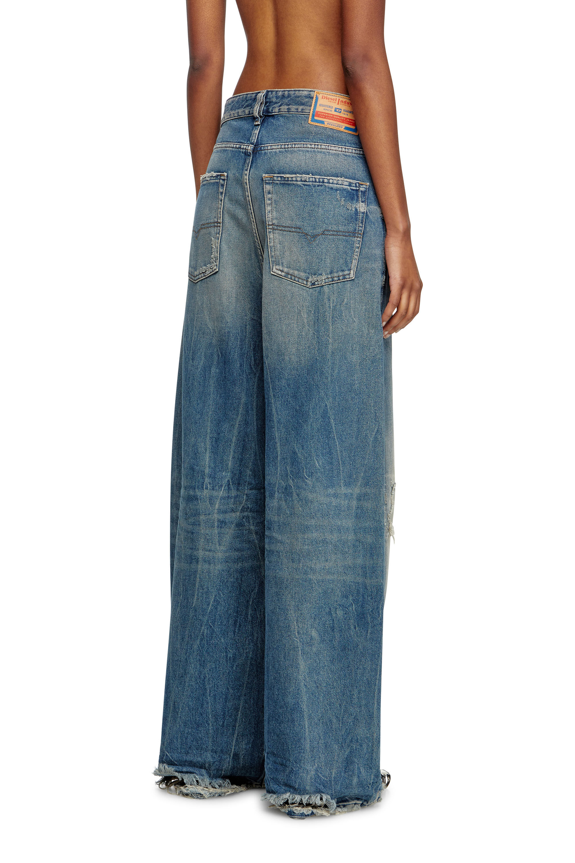 Diesel - Damen Relaxed Jeans 1996 D-Sire 09M28, Mittelblau - 4