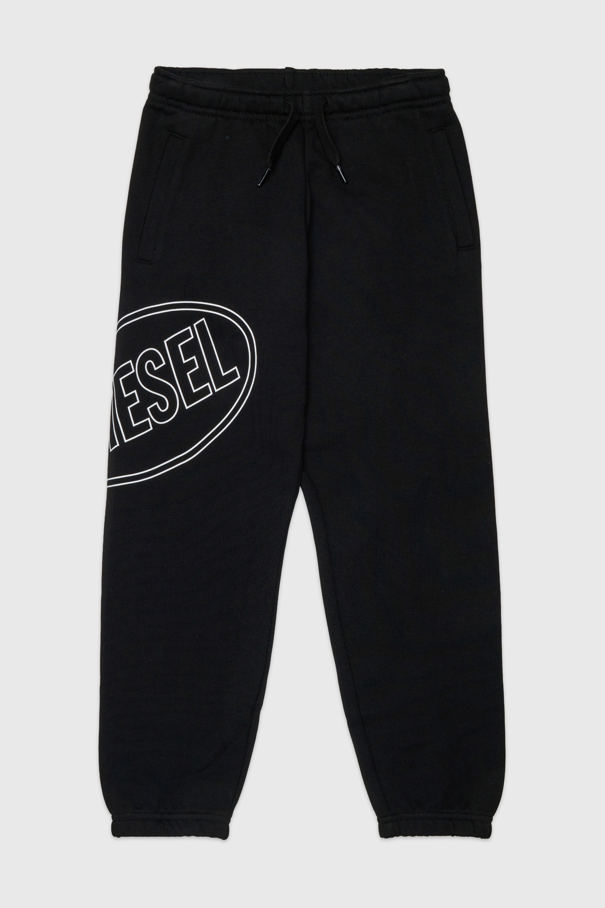 Diesel - PCIRCLE, Herren Jogginghose mit seitlichem Print in Schwarz - 1