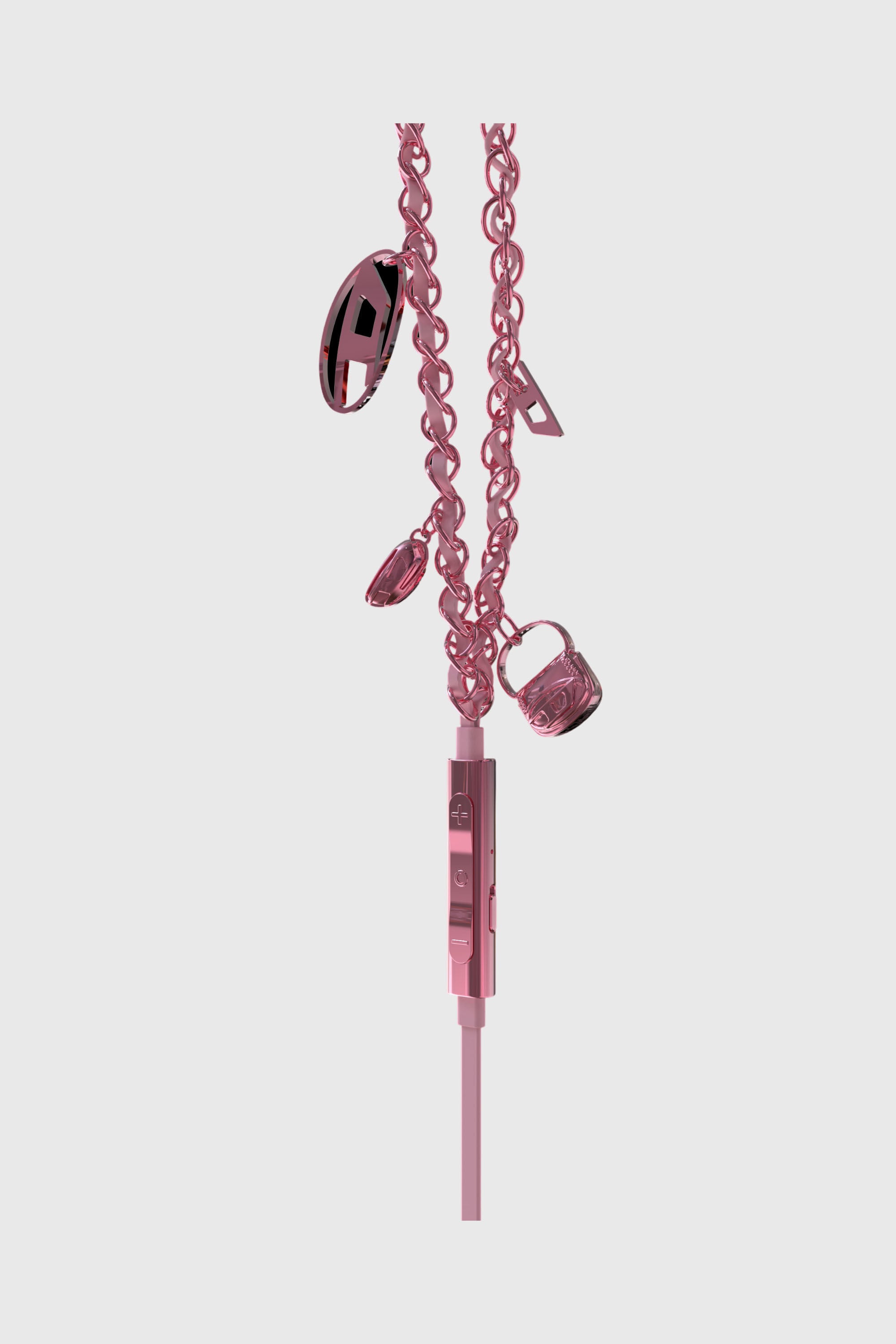 Diesel - 60688 WIRED EARBUDS WIRED EARBUDS, Unisex Wired Earbuds und charms in Rosa - 3