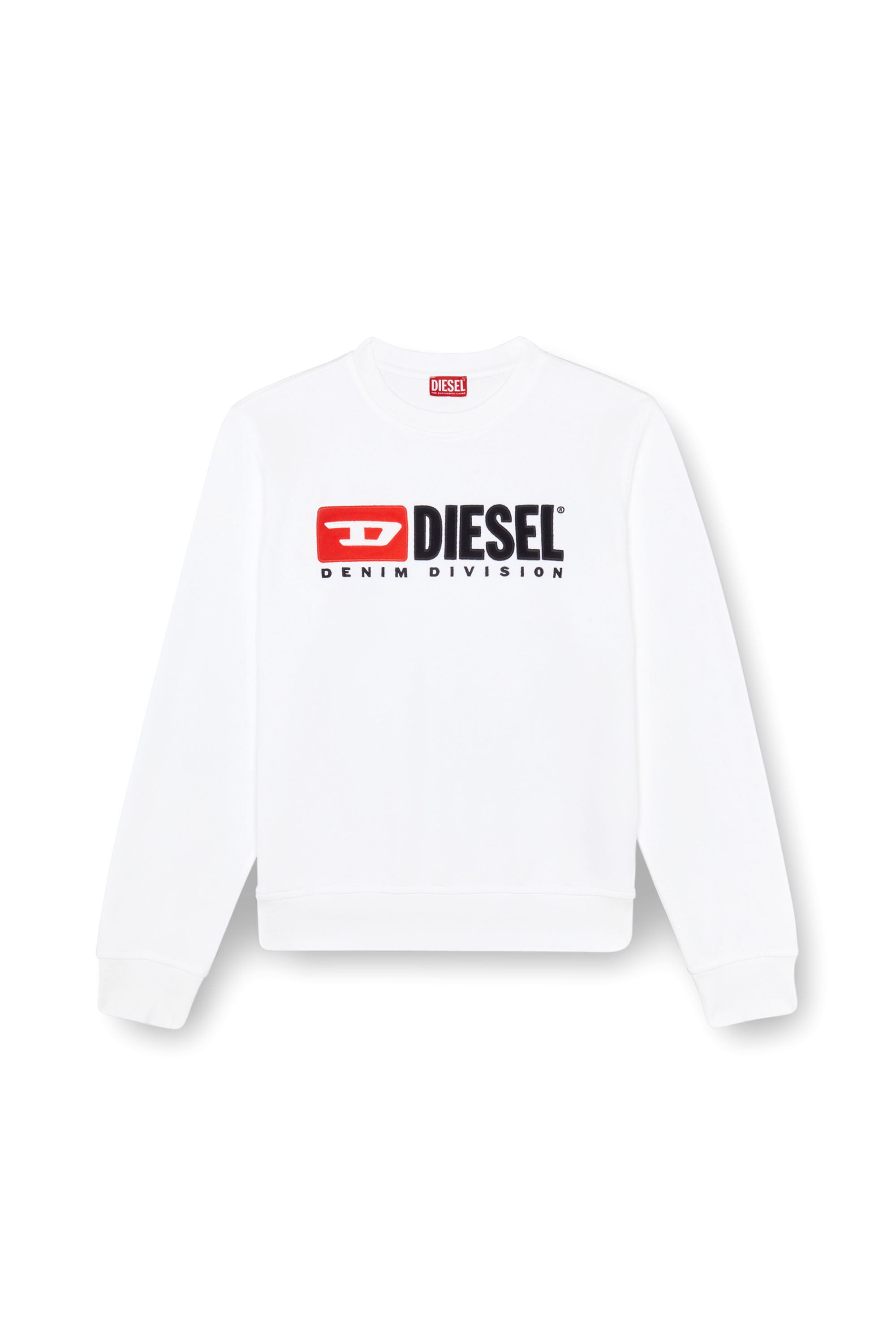 Diesel - S-BOXT-DIV, Herren Sweatshirt mit Denim Division-Logo in Weiss - Image 2