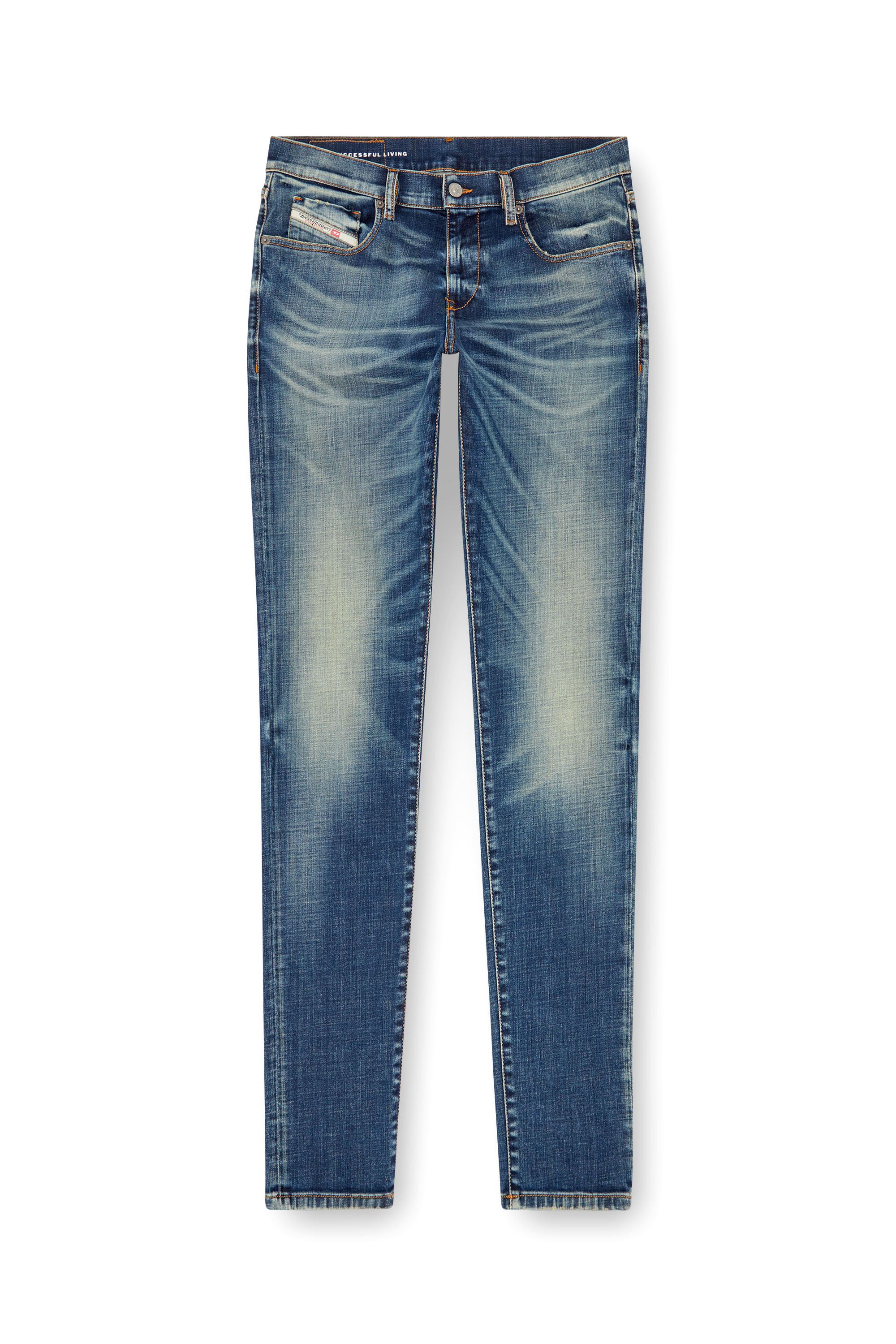 Diesel - Man Slim Jeans 2019 D-Strukt 09J50, Medium blue - Image 2