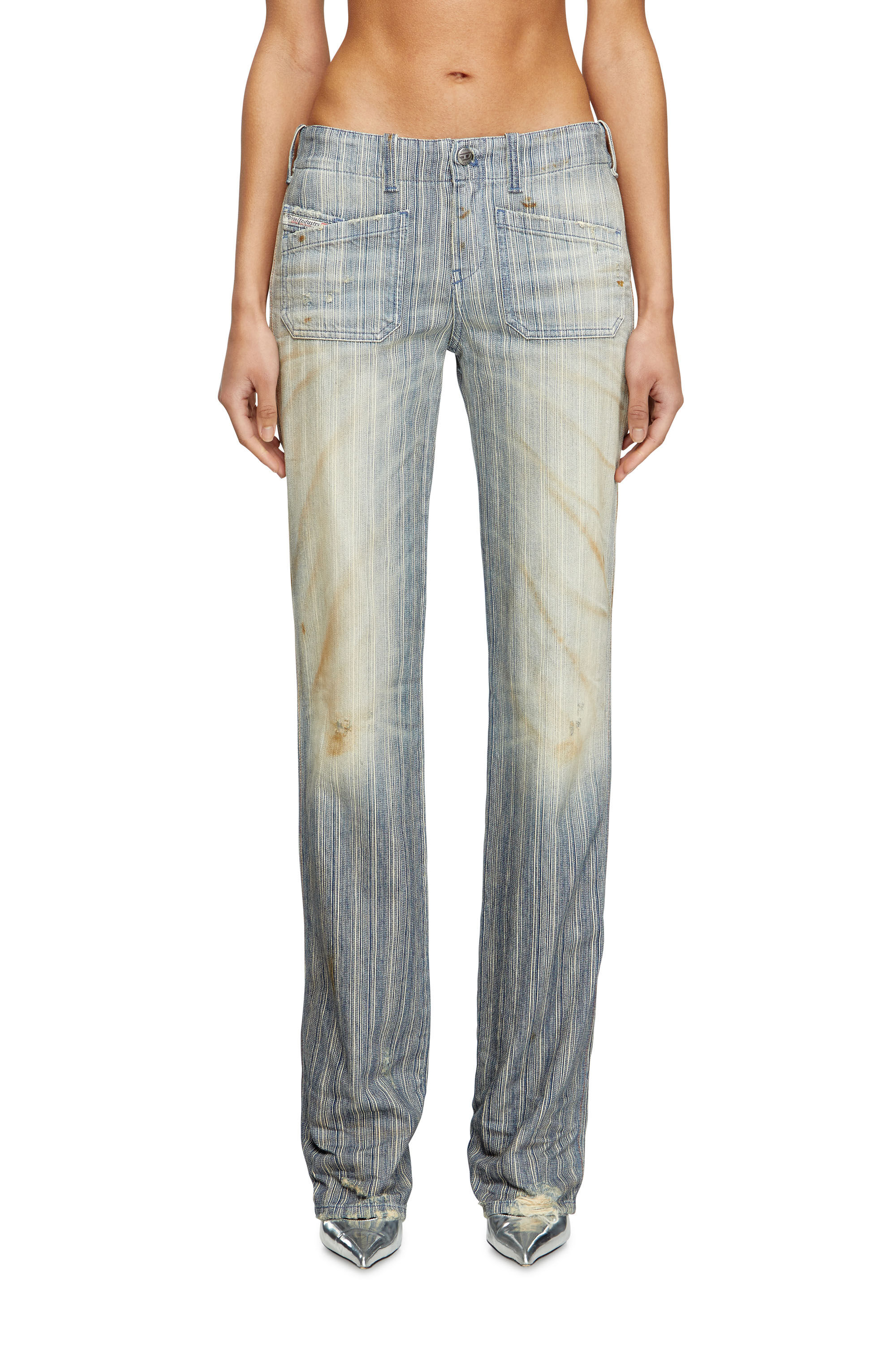 Diesel - Damen Bootcut Jeans D-Keate 09L55, Mittelblau - 3