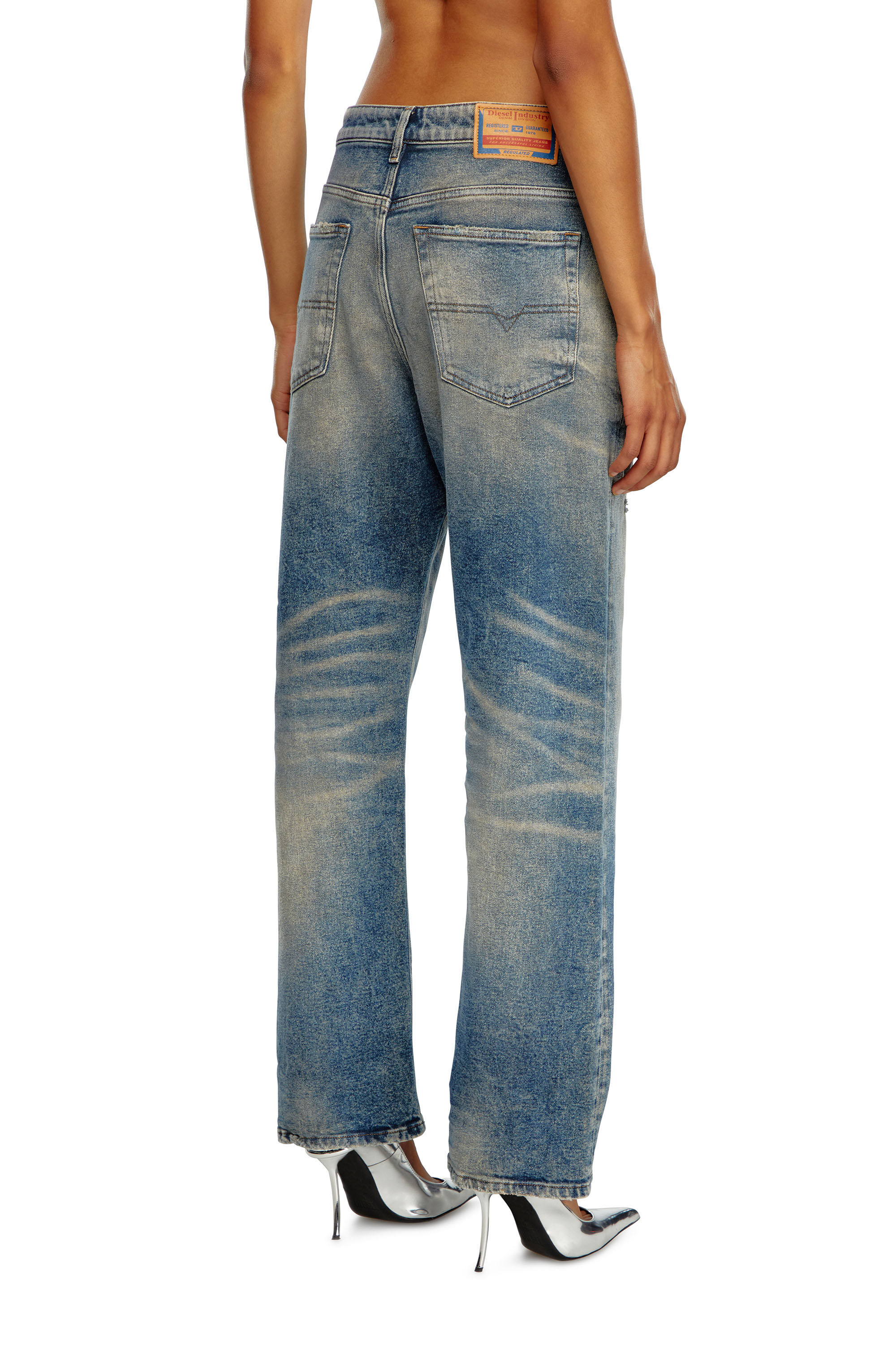 Diesel - Damen Straight Jeans 1999 D-Reggy 09K32, Mittelblau - Image 4