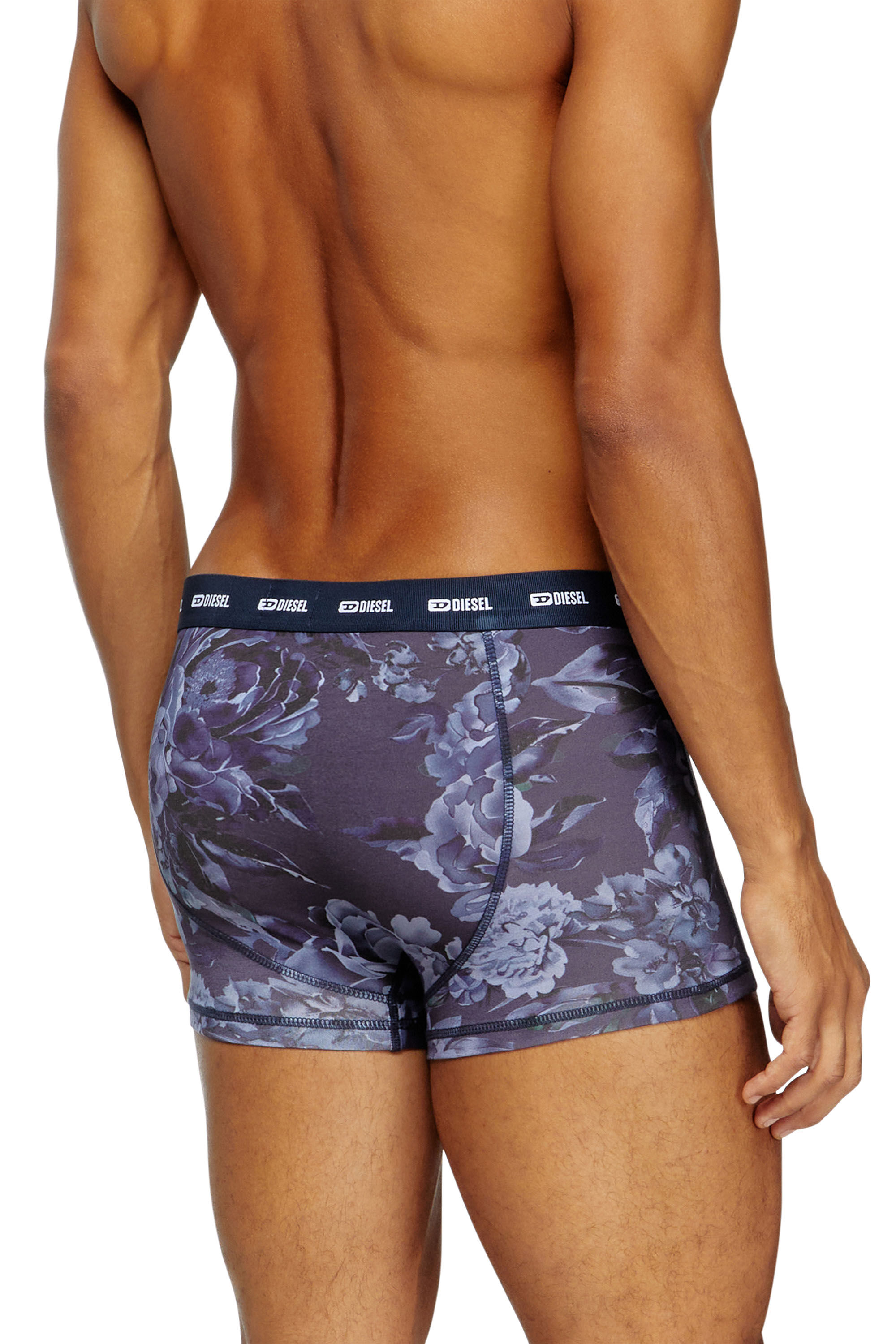 Diesel - DAMIEN-UTLT, Herren Retropants mit floralem Print in Blau - 2
