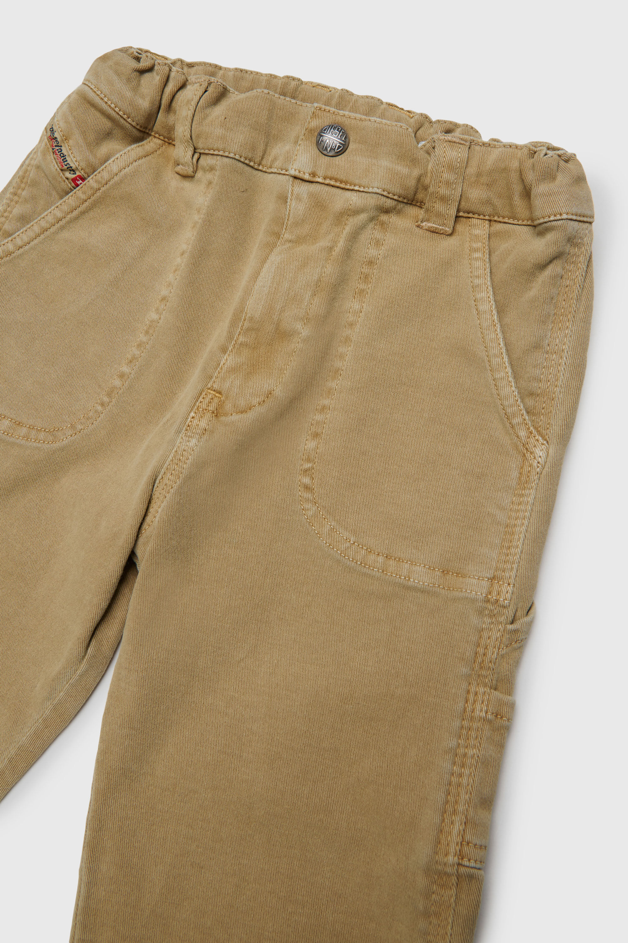 Diesel - PELINIB, Herren Workwear-inspirierte Hose aus stretch-baumwolle in Braun - 3