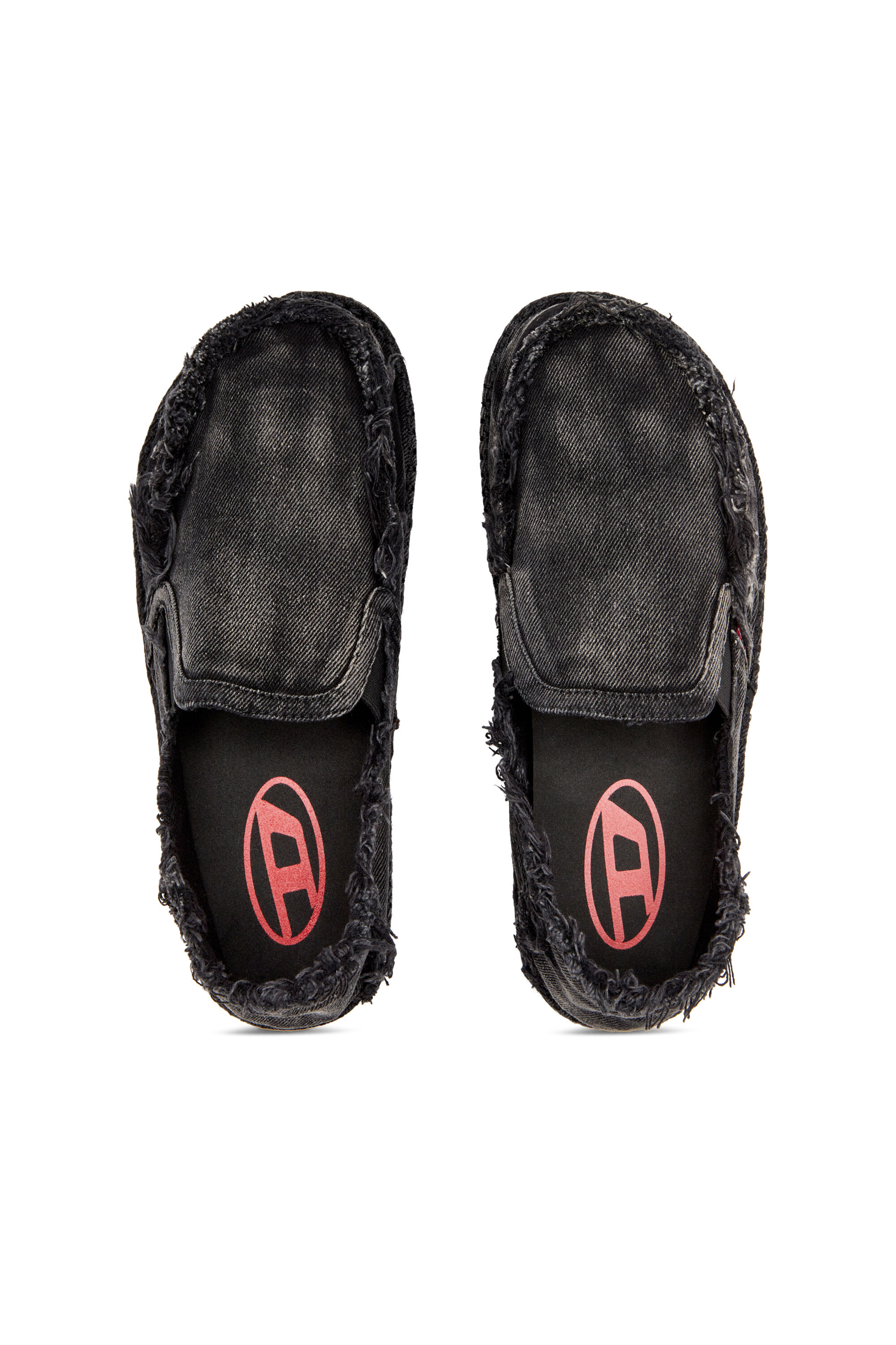 Diesel - D-LUKAS ESP, Herren D-Lukas-Loafer-Espadrilles aus vielgetragenem Denim in Schwarz - 4