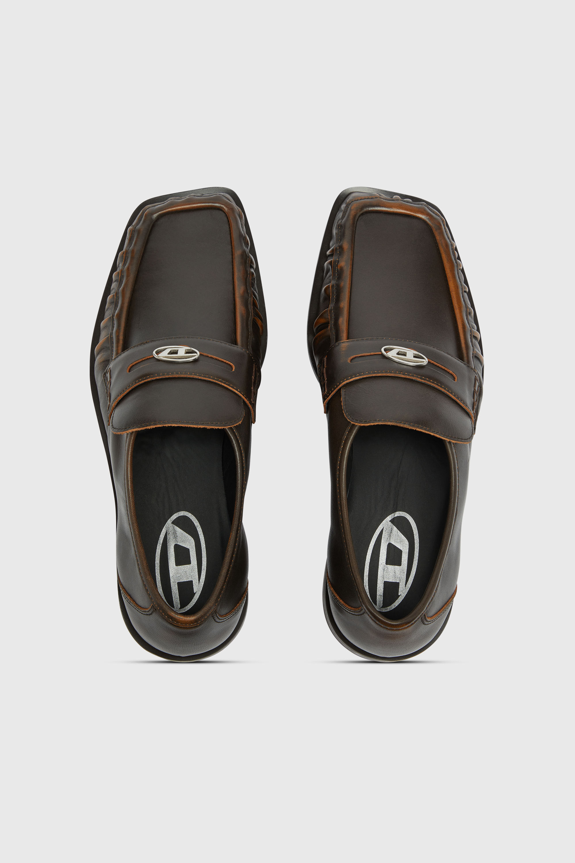 Diesel - D-AMBER LOAFER, Herren D-Amber - Penny-Loafer aus Leder in Braun - 5