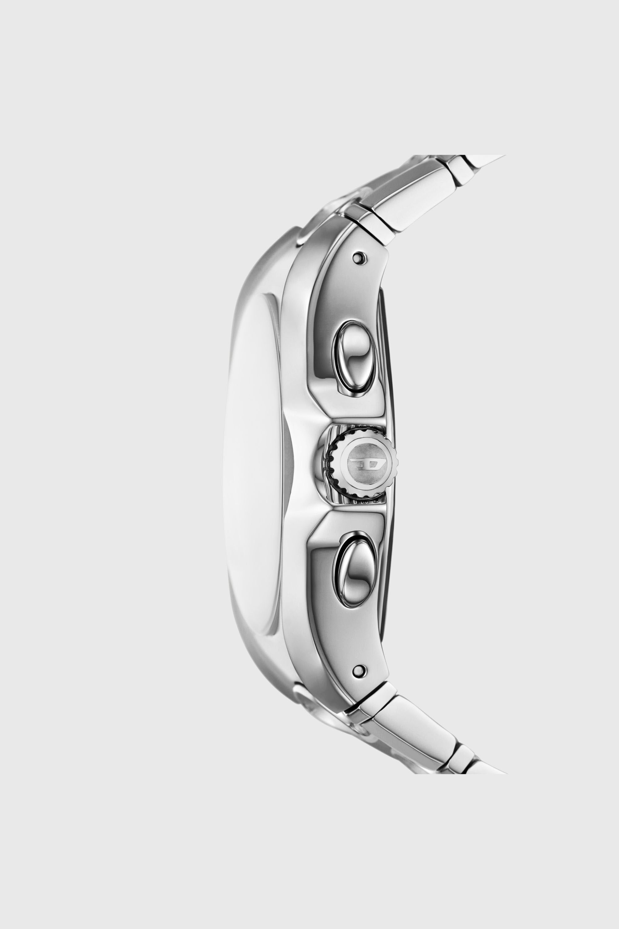 Diesel - DZ4694 WATCH, Herren D-Curve Armbanduhr Edelstahluhr in Silber - 3