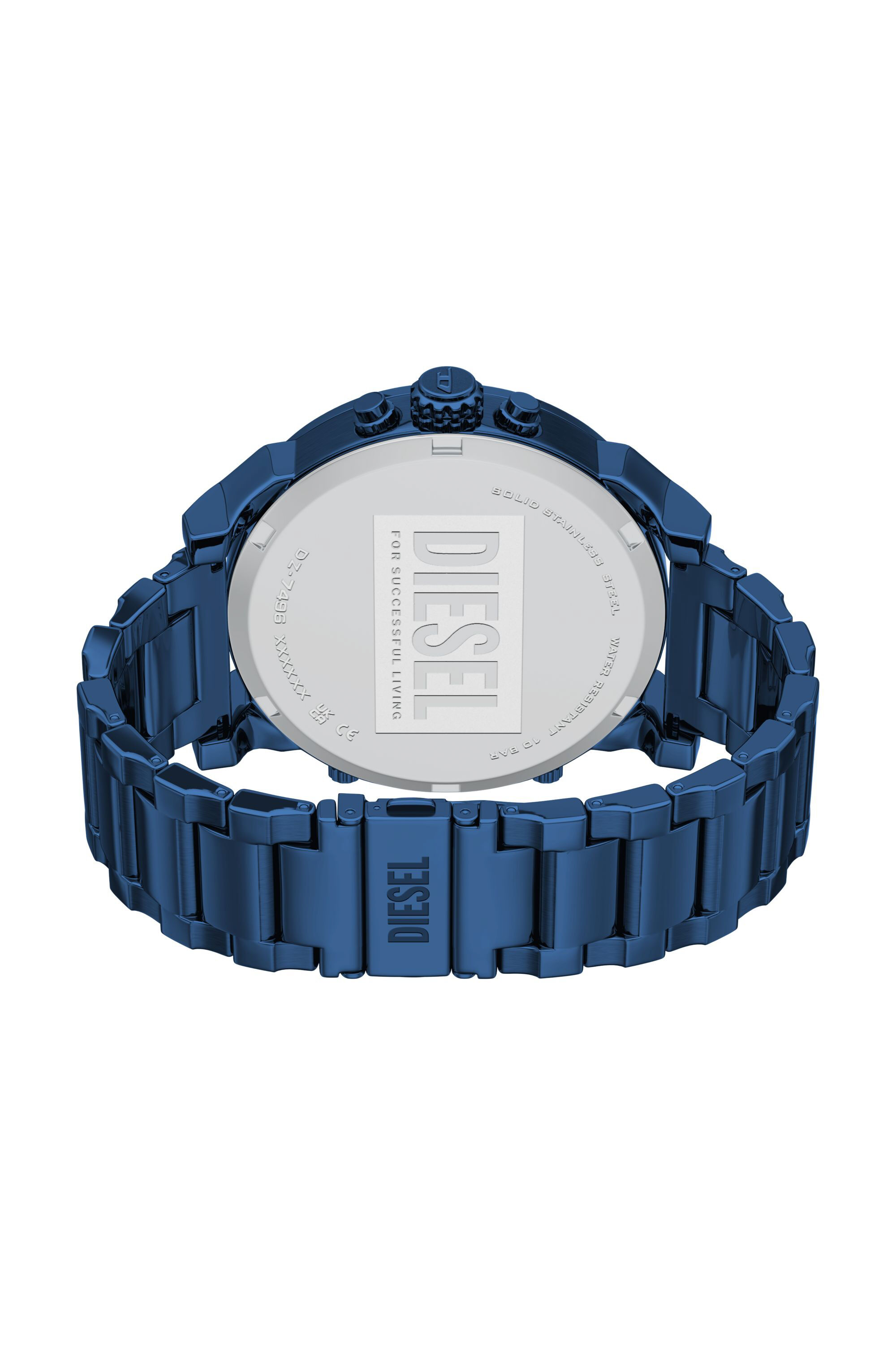 Diesel - DZ7496 WATCH, Herren Mr. Daddy 2.0 Uhr aus blauem Edelstahl in Blau - 5