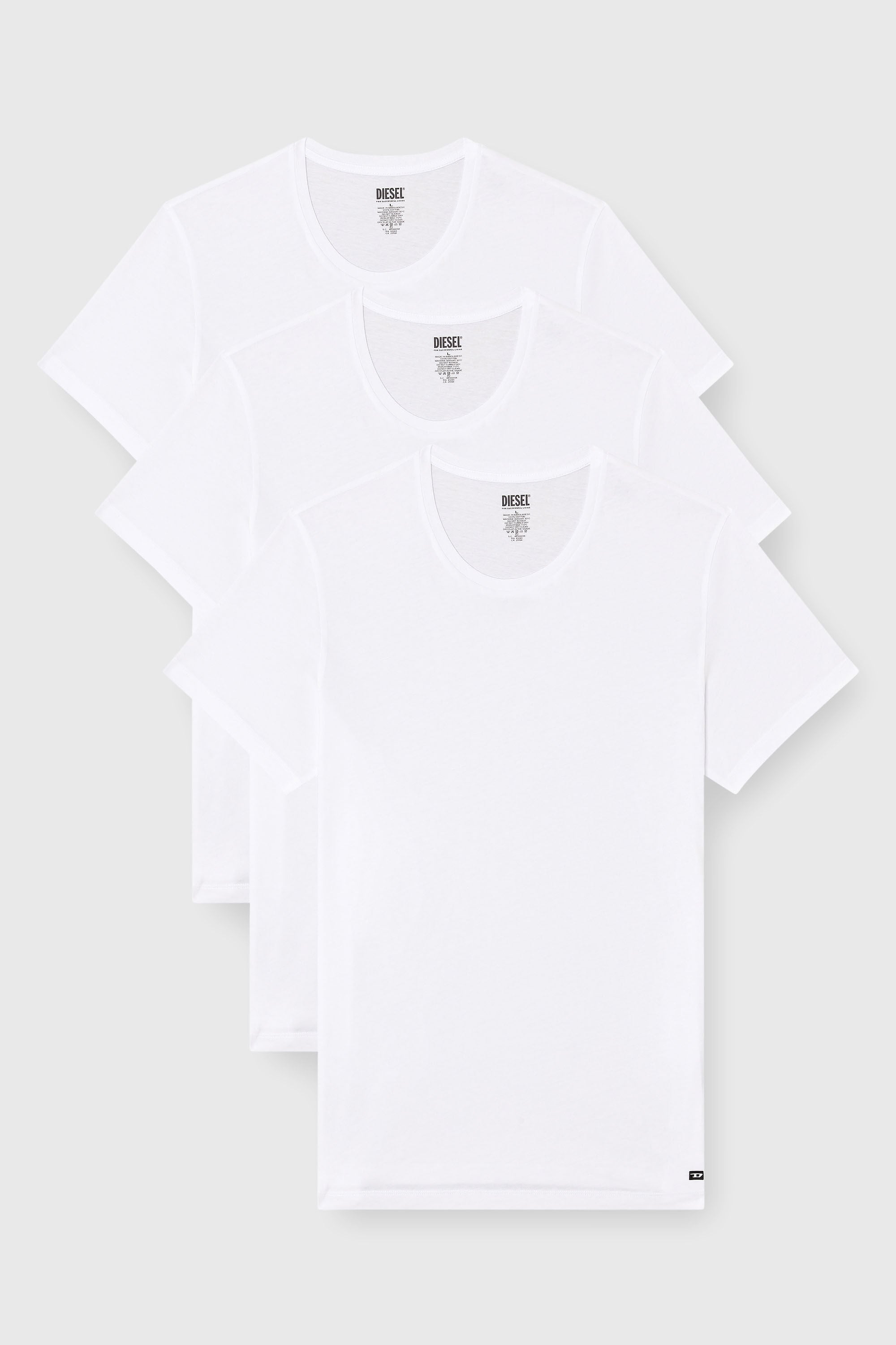 Diesel - RANDAL-D-BOX-3PACK, Herren T-Shirts im Dreierpack in Wei&szlig; - 2