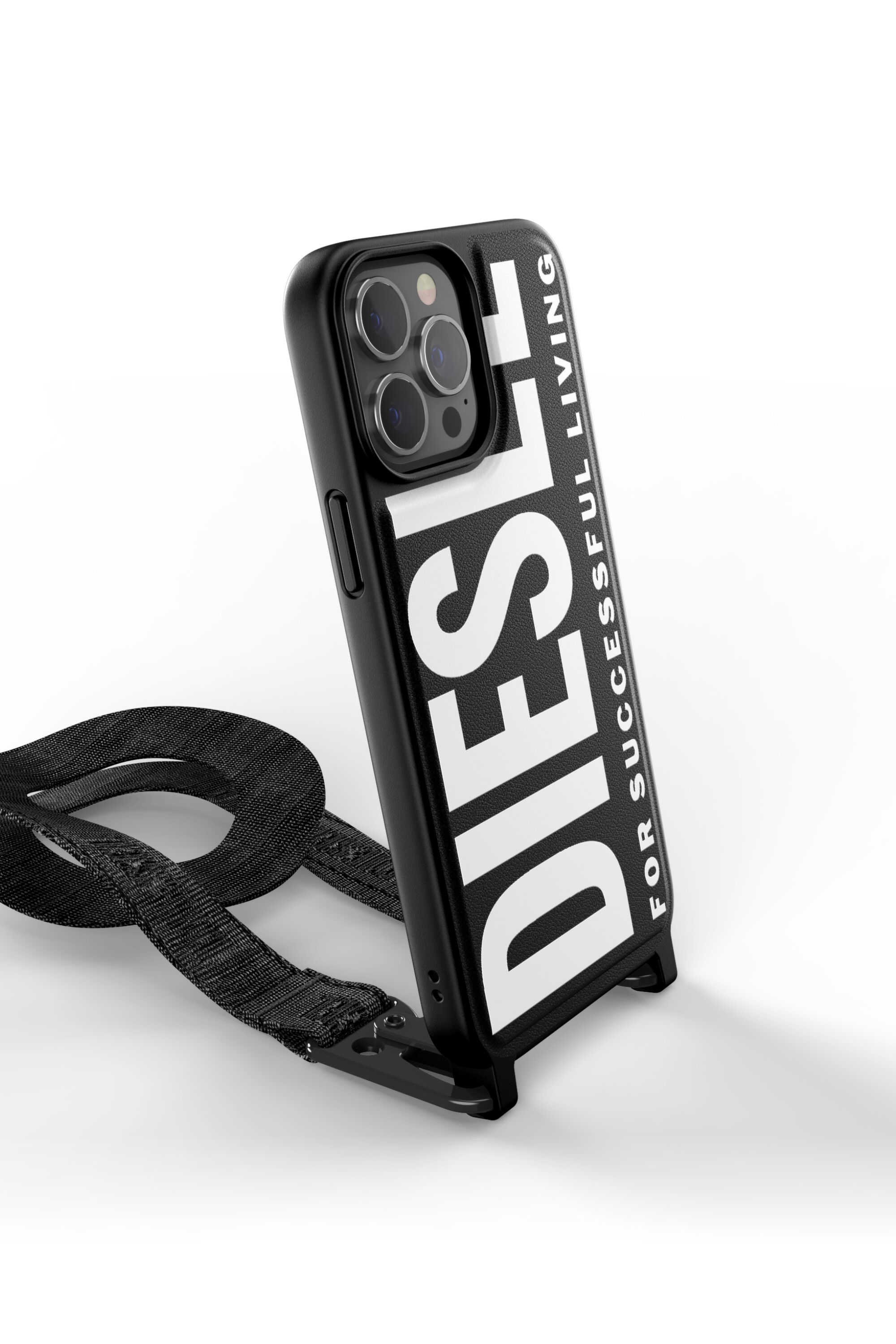 Diesel - 47170 NECKLACE CASE, Unisex Halskette case für iPhone 13 Max in Schwarz - 3