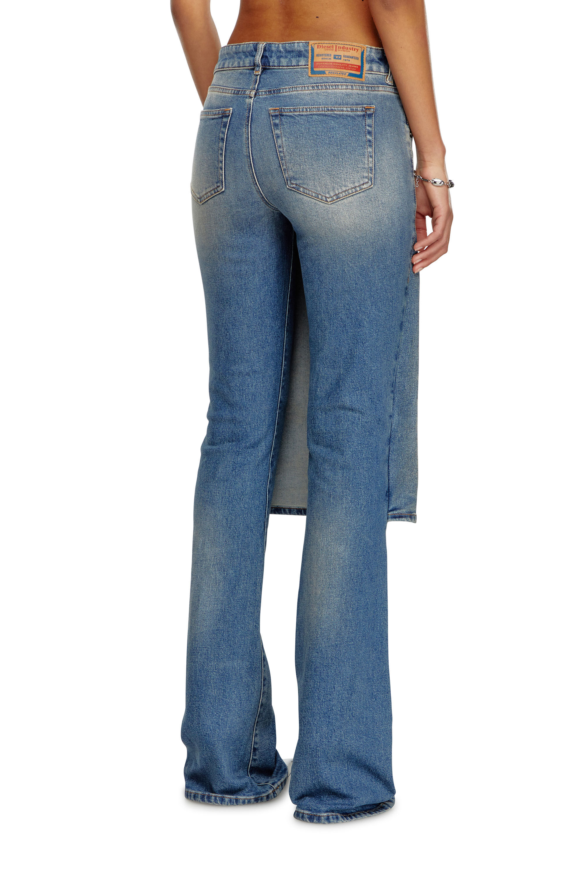 Diesel - Damen Bootcut Jeans D-Sel 007X8, Mittelblau - 4