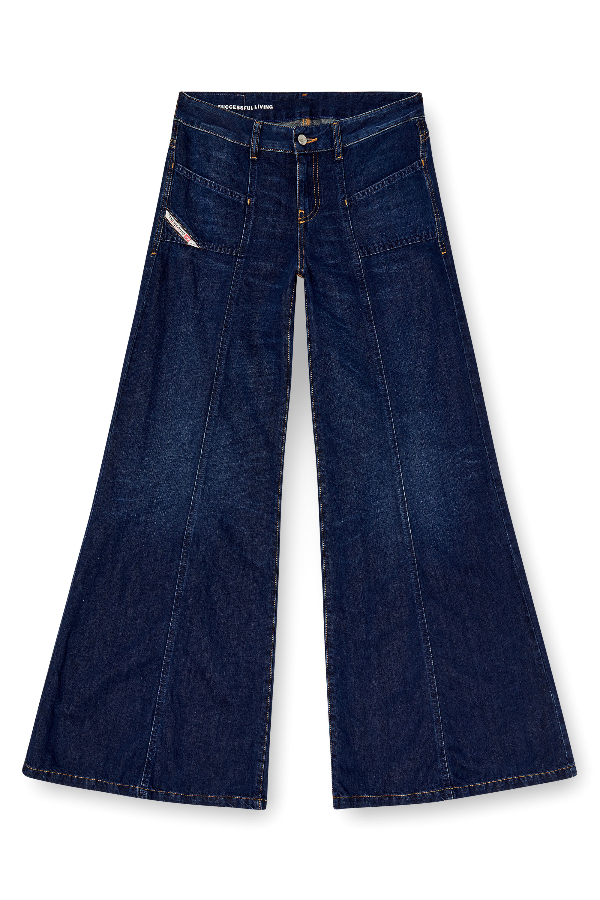 Diesel - Damen Flare Jeans D-Akii 068RA, Dunkelblau - 2