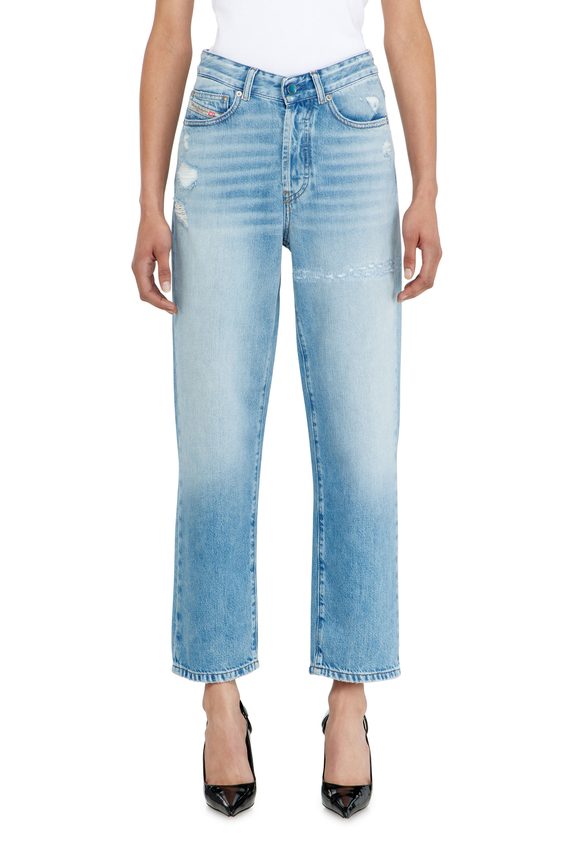 Diesel - Damen Regular Jeans 1981 D-Went 09P49, Hellblau - 4