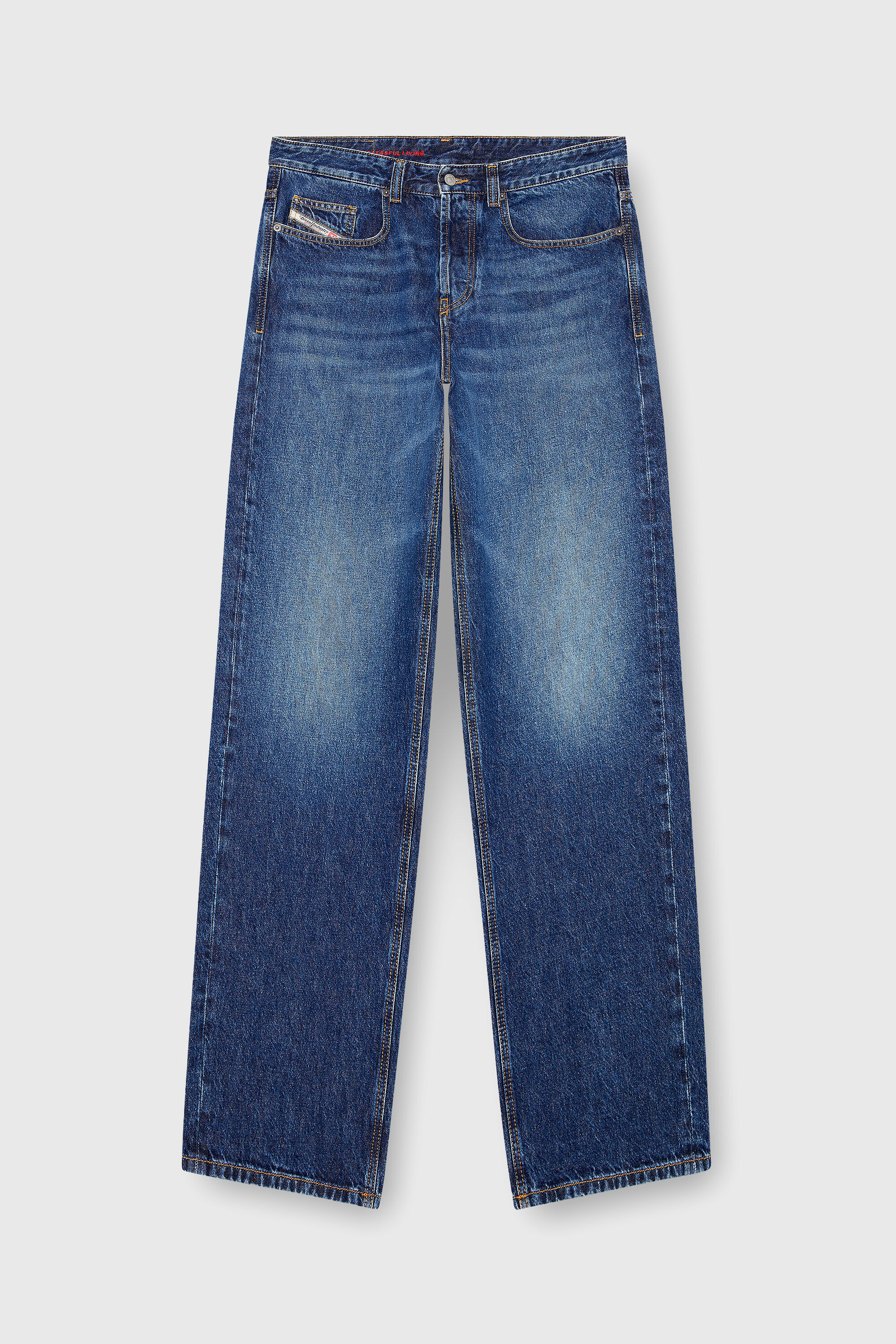 Diesel - Herren Relaxed Jeans 2001 D-Macro 09I27, Mittelblau - 5