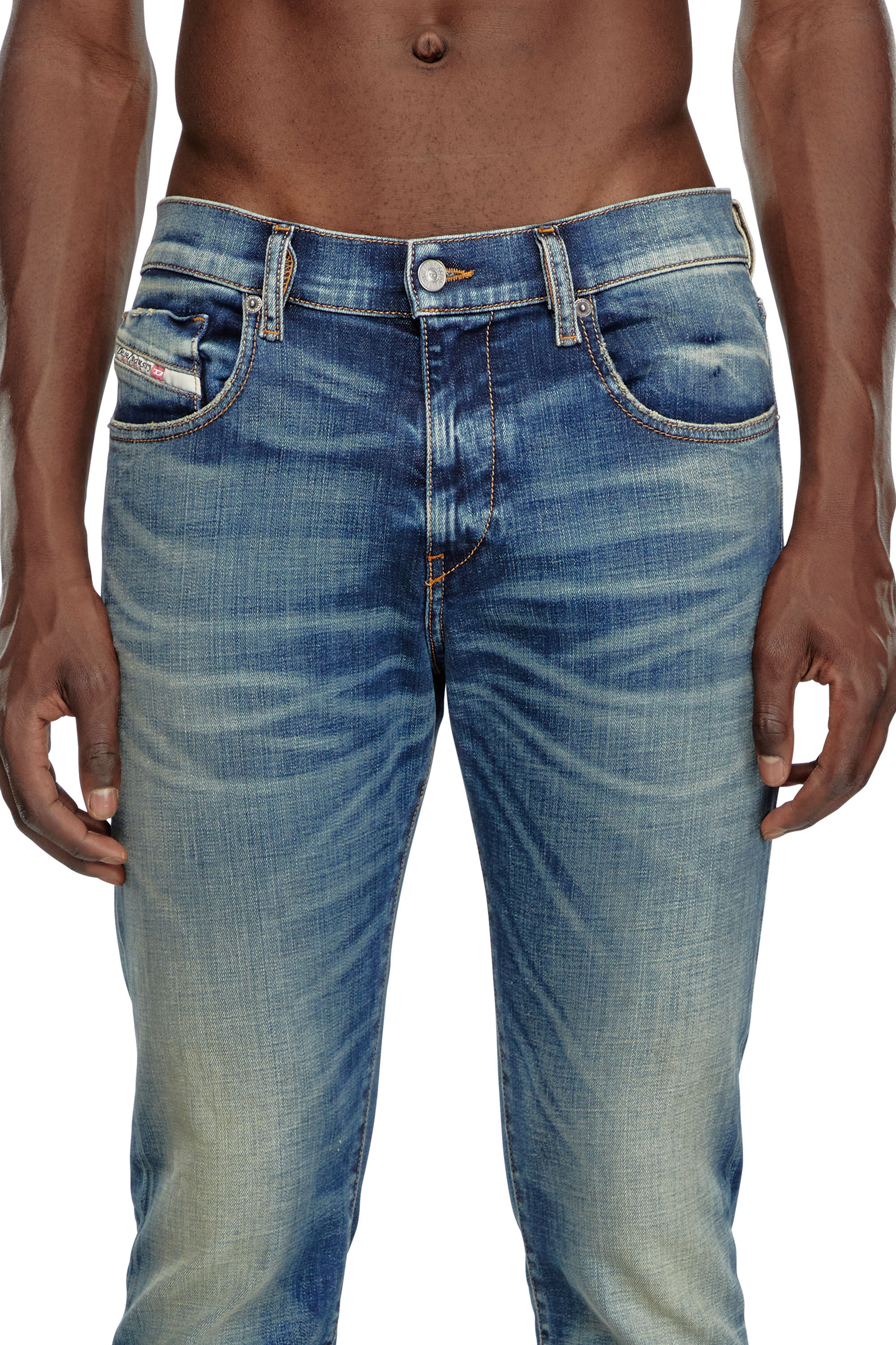 Diesel - Herren Slim Jeans 2019 D-Strukt 09J50, Mittelblau - Image 5