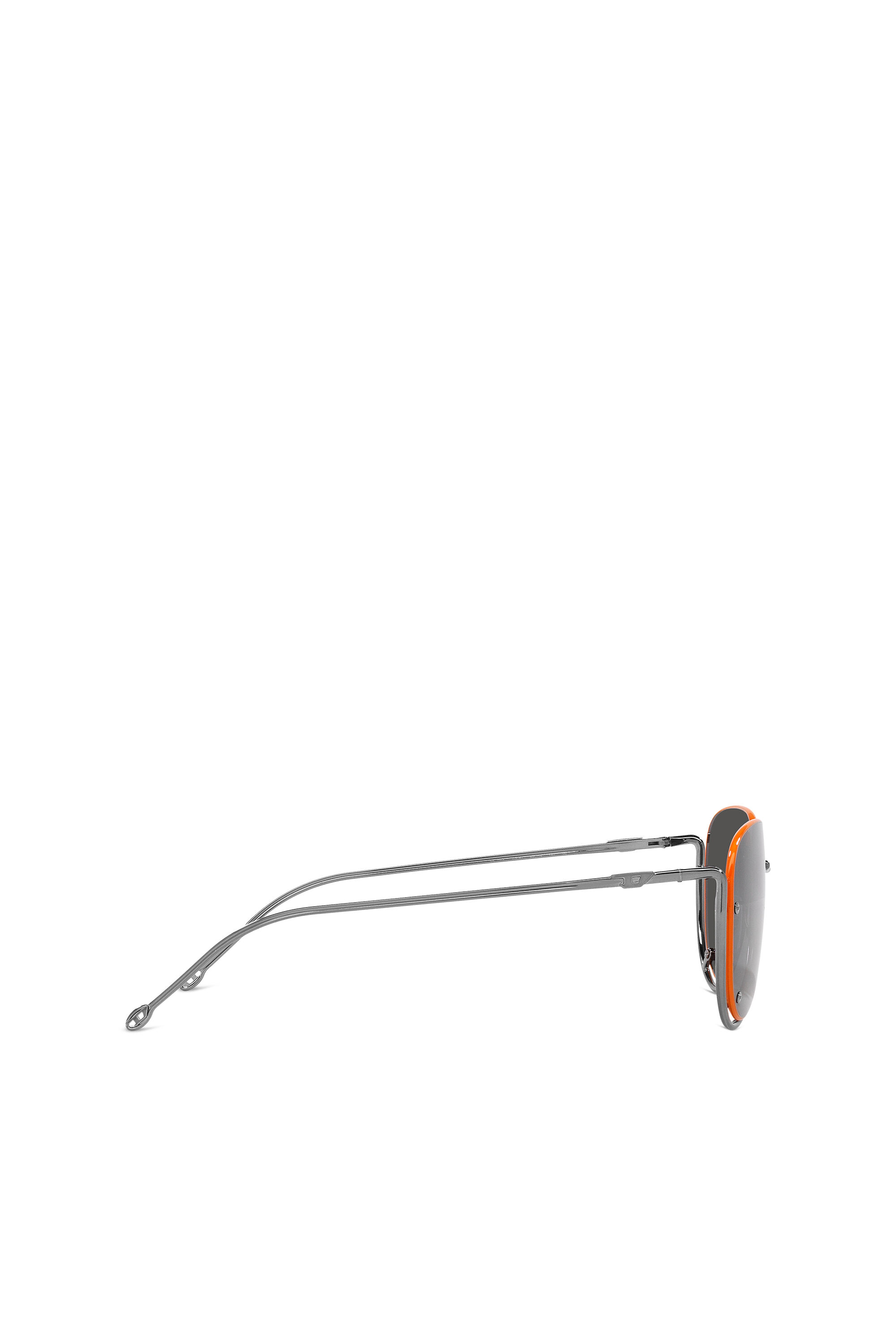 Diesel - 0DL1003, Unisex Brille in Pilotenform in Schwarz/Orange - 2