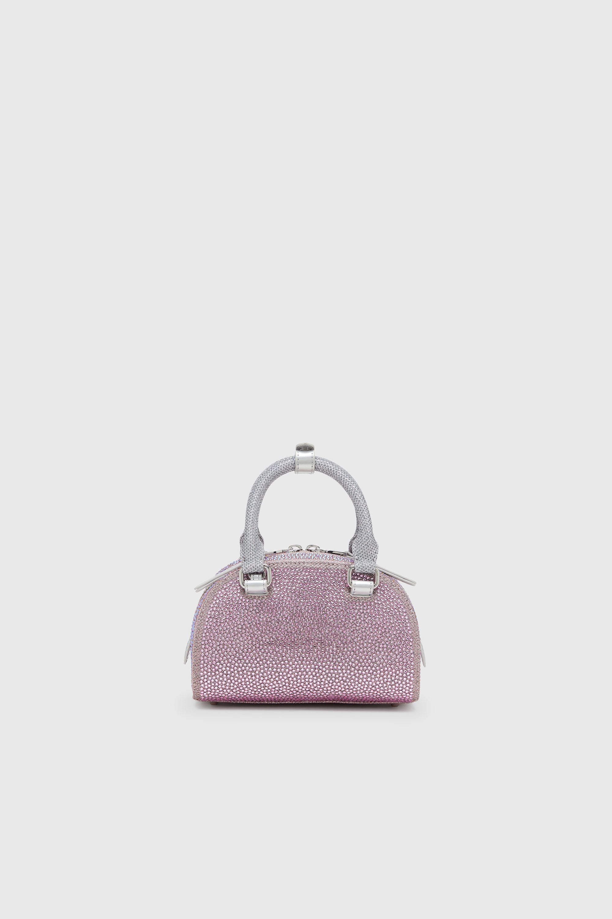 Diesel - 1DR DOME CROSSBODY, Damen 1DR Dome - Kleine-Crossbody-Bag aus Crystal Lurex in Rosa - 3