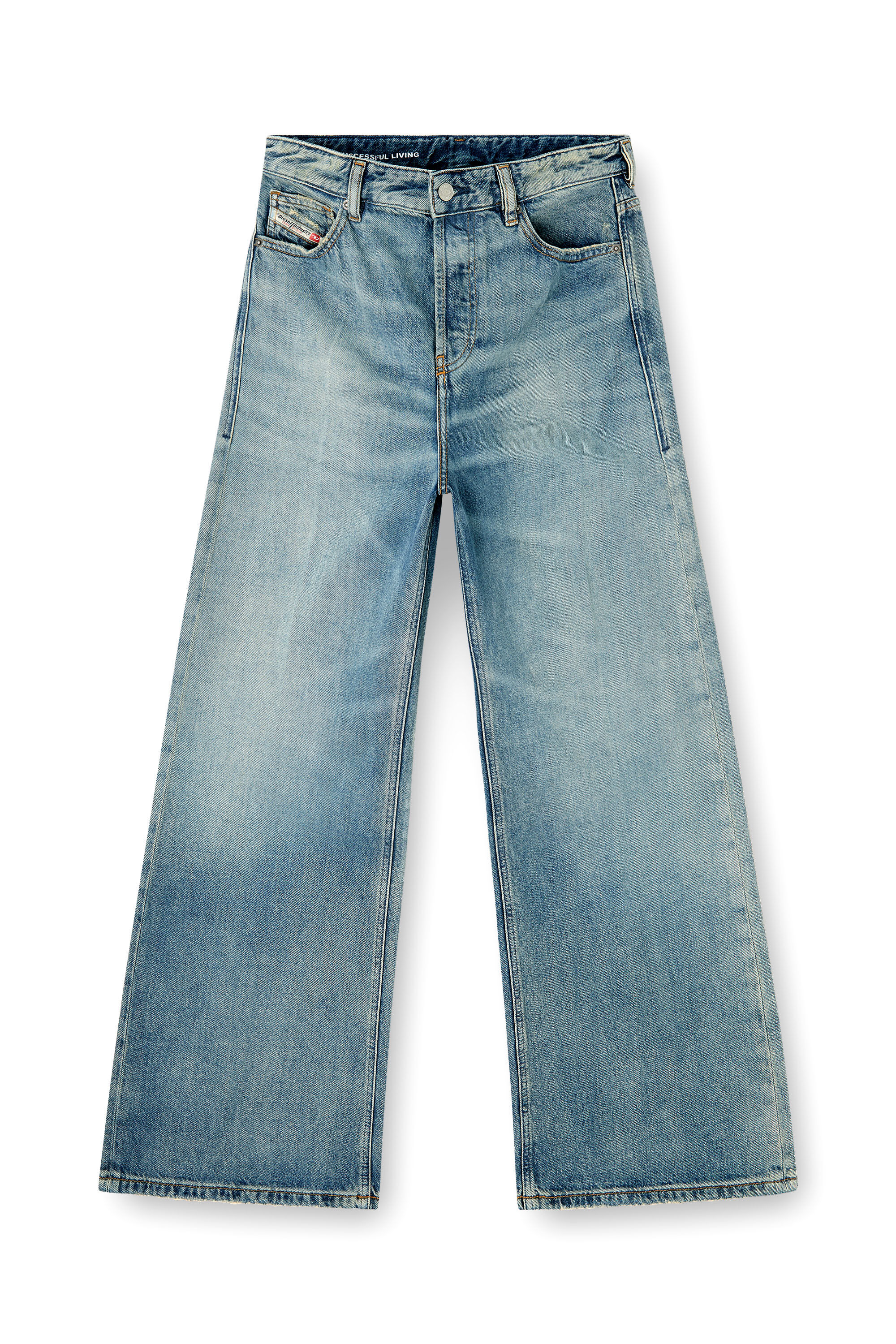 Diesel - Damen Relaxed Jeans 1996 D-Sire 0BEBL, Mittelblau - 6