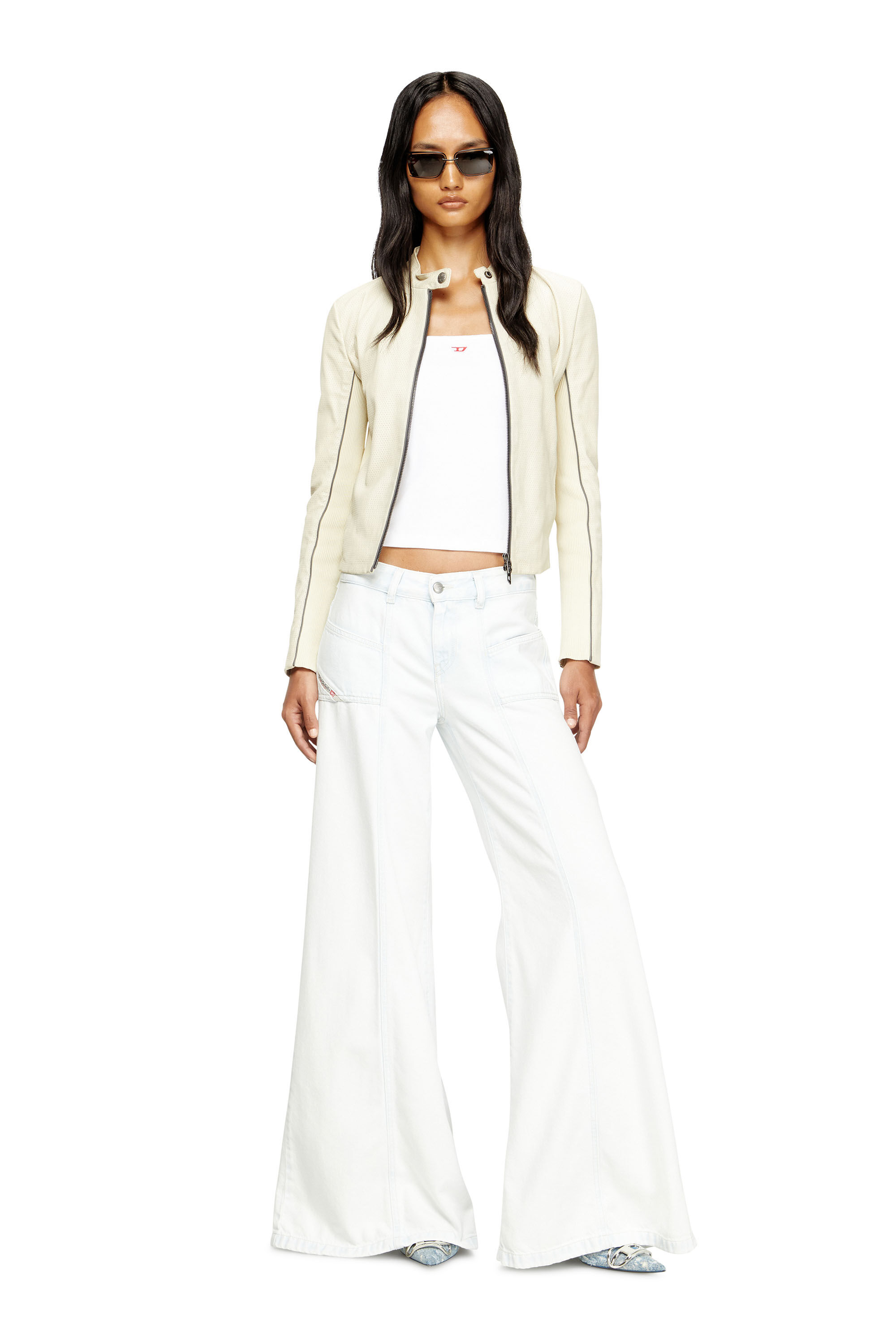 Diesel - Damen Flare Jeans D-Akii 09M08, Weiß - 1