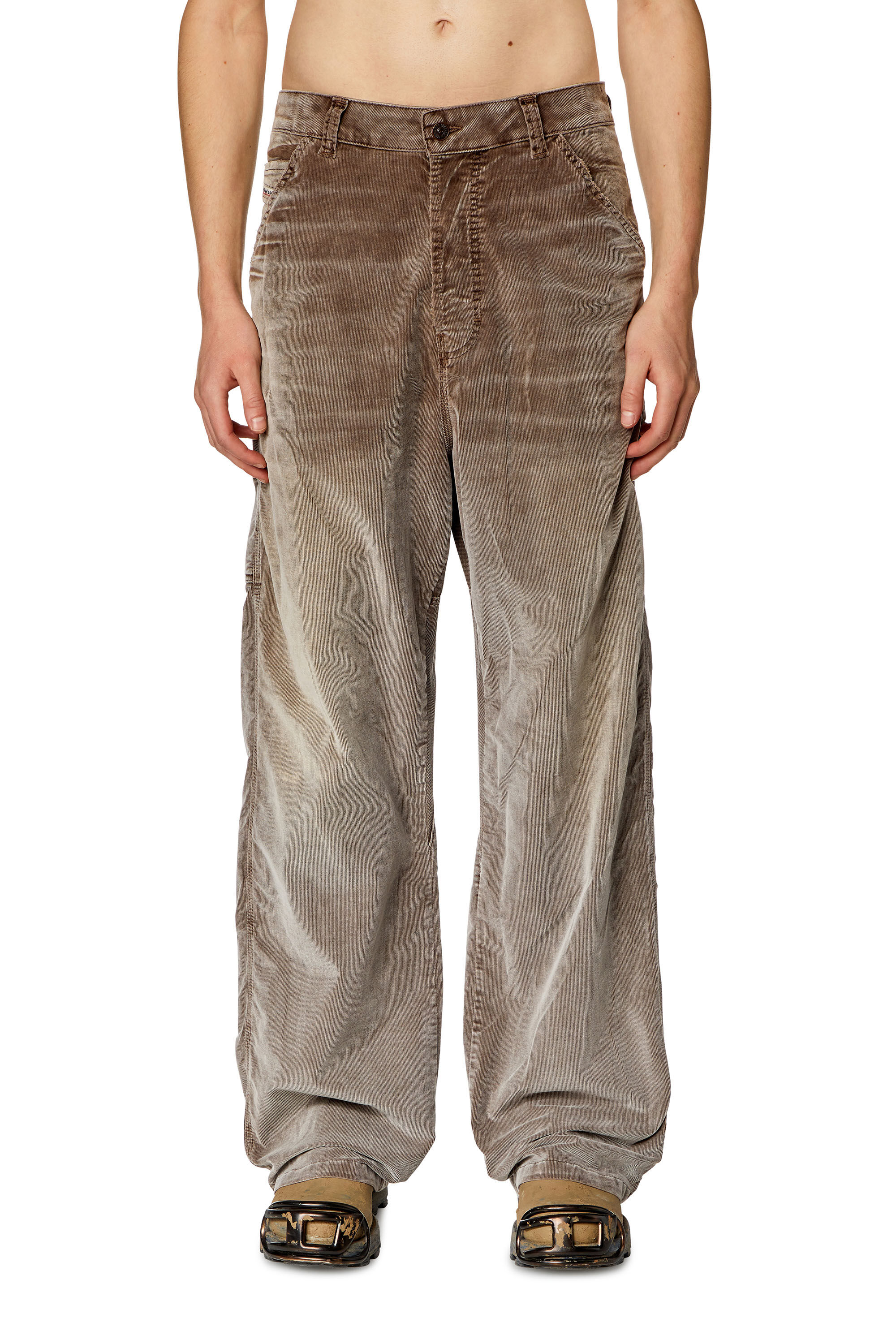 Diesel - Man Straight Jeans D-Livery 068JF, Brown - Image 3