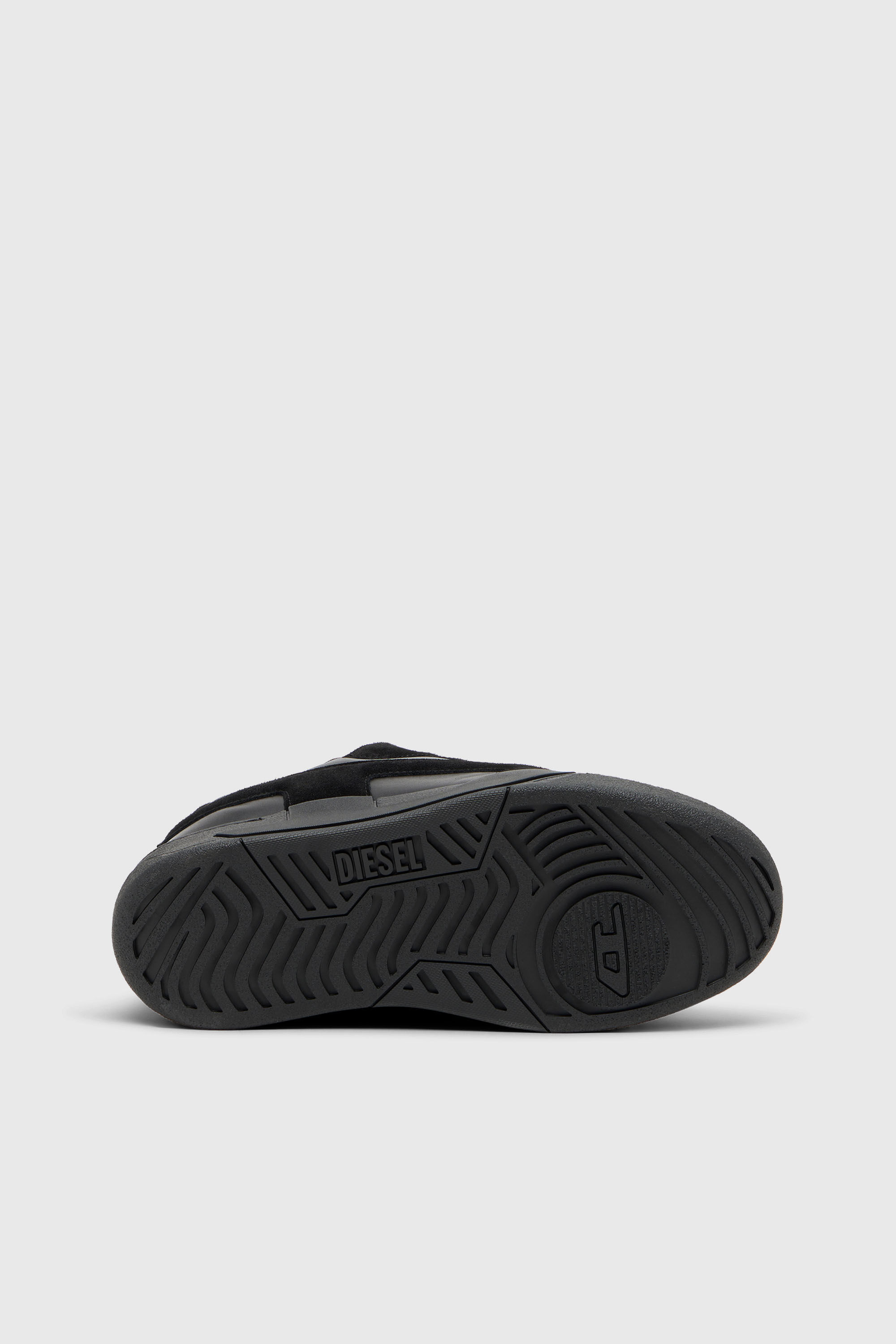 Diesel - S-D-OLLIE LOW, Herren D-Ollie-Monochrome Sneaker aus Wildleder und Leder in Schwarz - 5