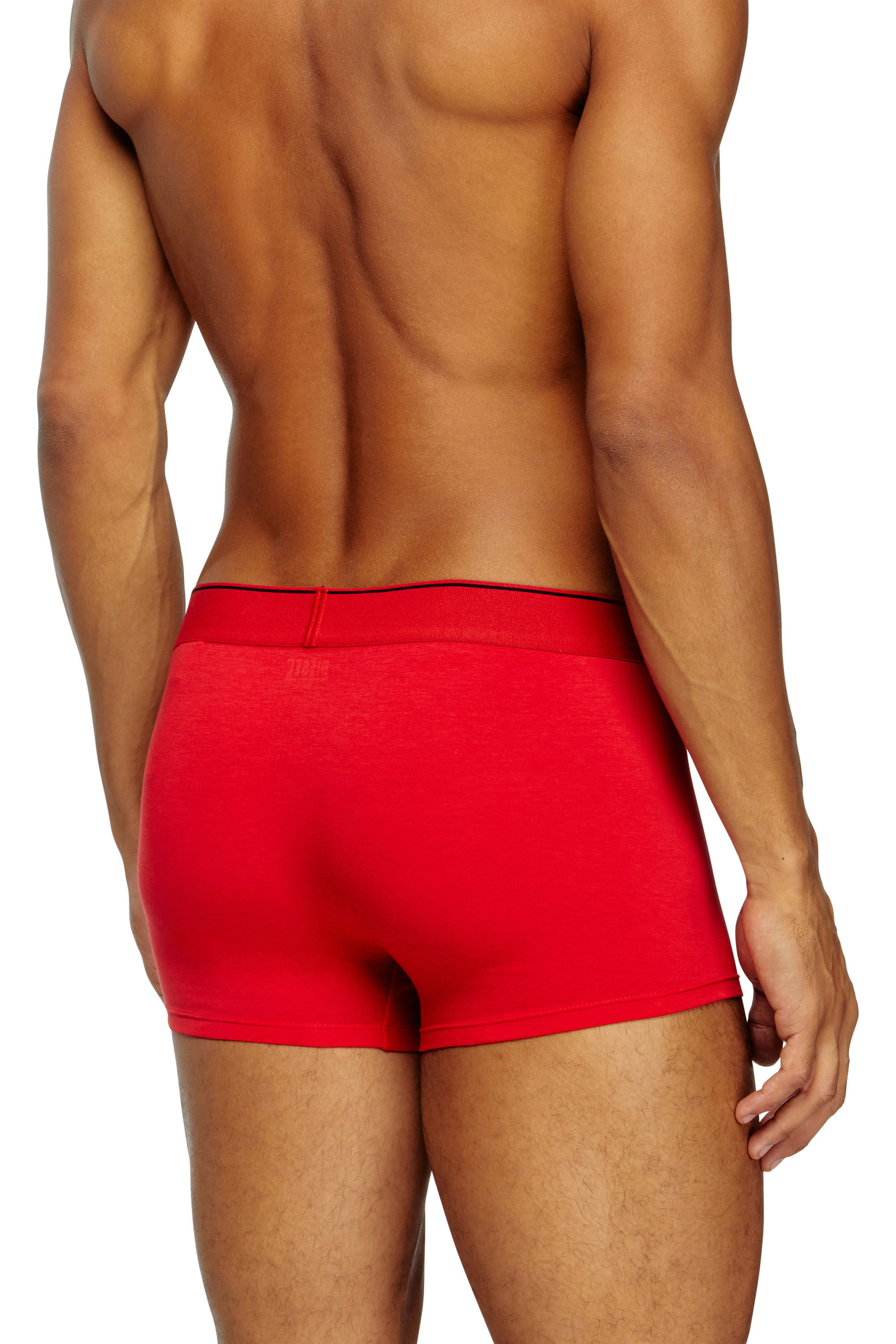 Diesel - UMBX-DAMIENTHREEPACK, Herren Einfarbige Retropants im Dreierpack in Rot/Schwarz - 3