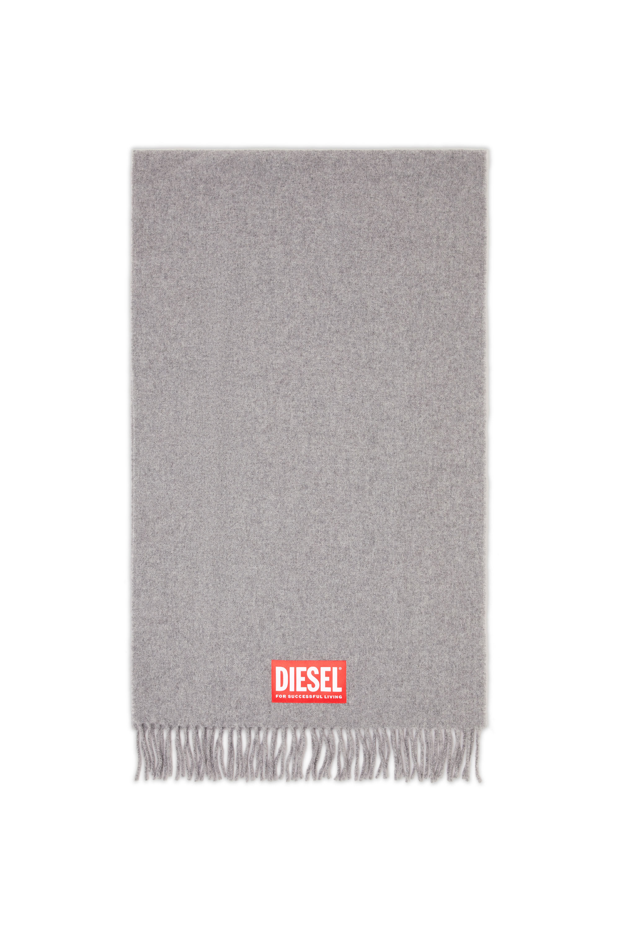 Diesel - S-IMON, Herren Schal aus Wollmischgewebe in Grau - 1