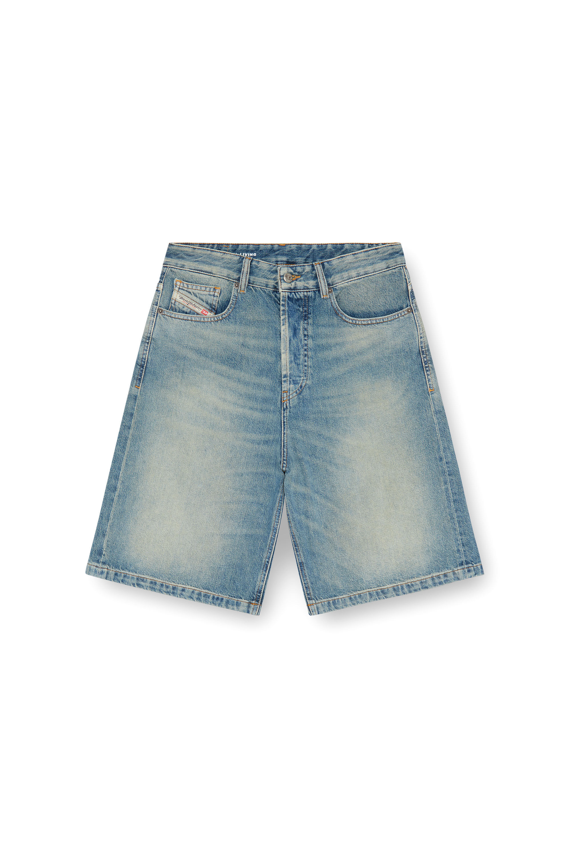 Diesel - DE-SIRE-SHORT, Damen Shorts aus Denim in Hellblau - 2