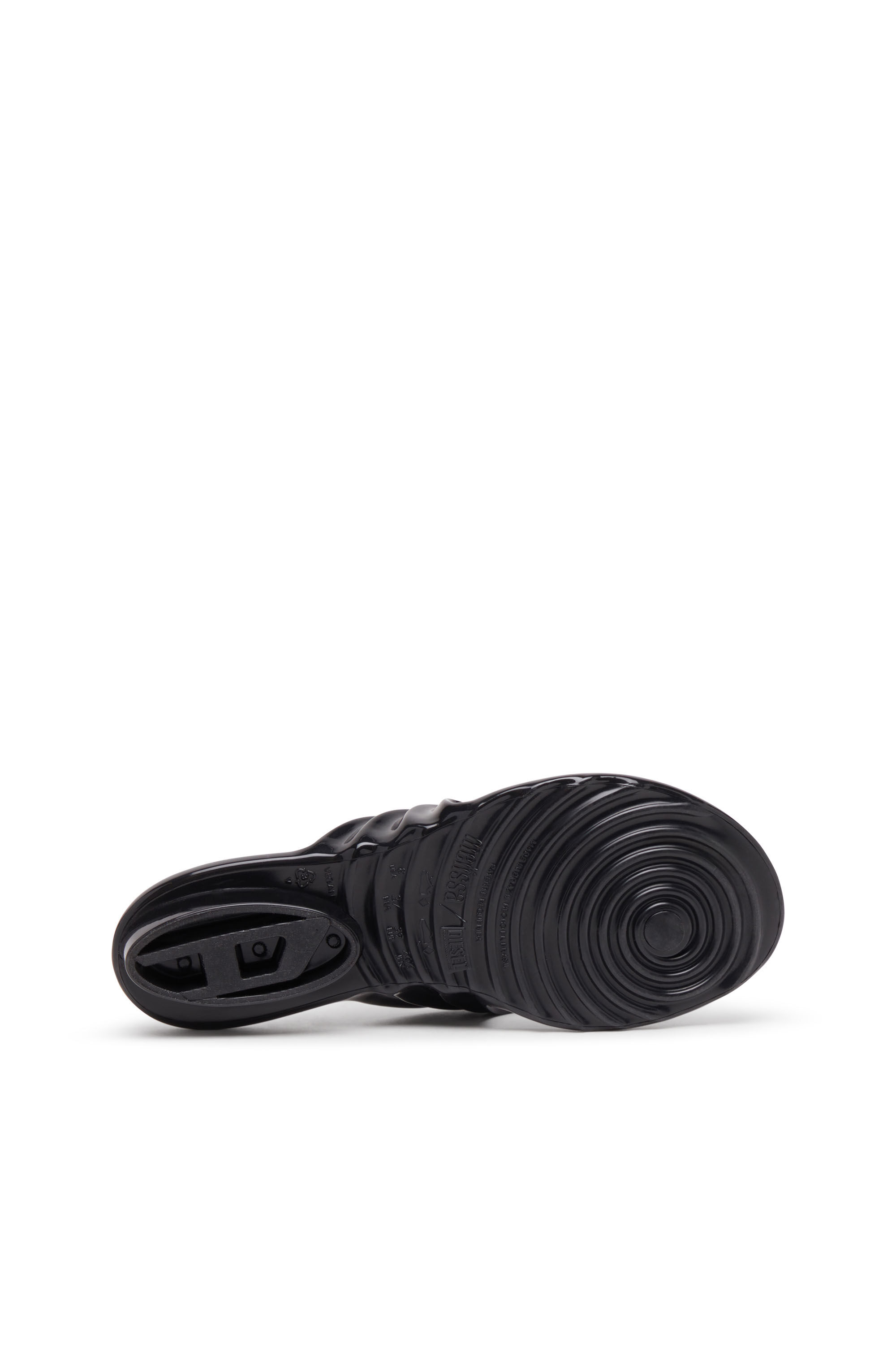 Diesel - MELISSA QUANTUM THONG, Damen K&uuml;nstlerisch gestaltete Flip-Flops aus Melflex&reg; in Schwarz - 5