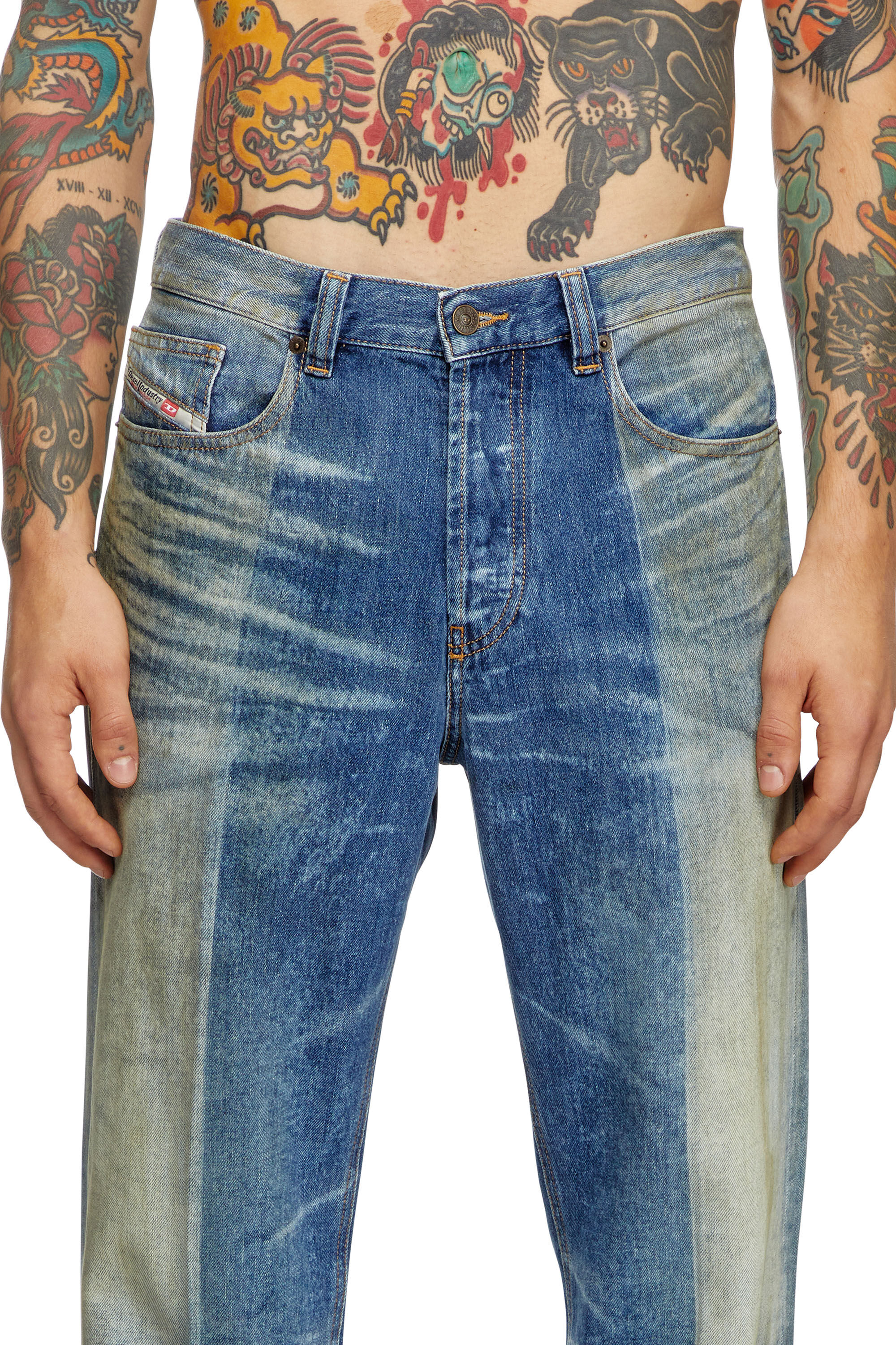 Diesel - Herren Straight Jeans 2010 D-Macs 09L04, Mittelblau - Image 5