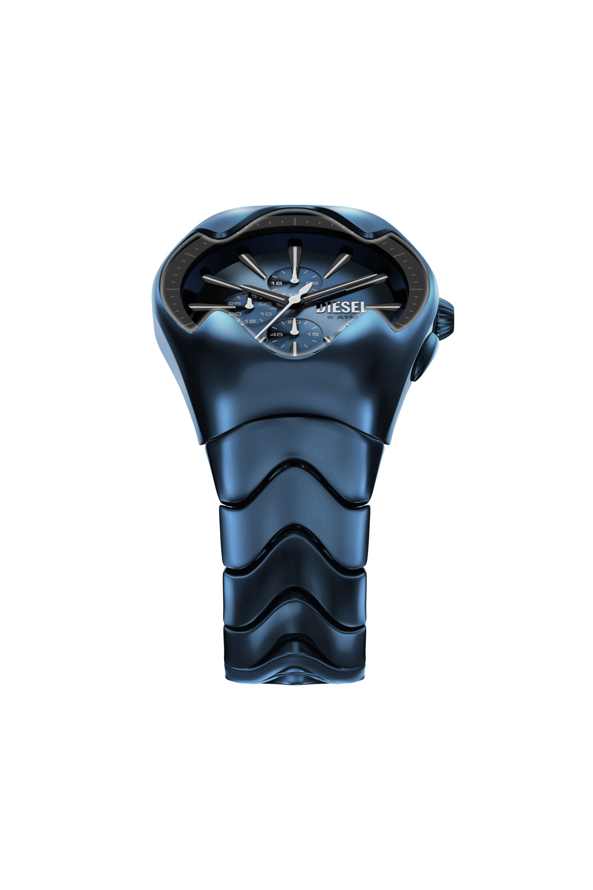 Diesel - DZ4704 WATCH, Herren Mercurial Blaues Edelstahlarmbanduhr in Schwarz/Blau - 4
