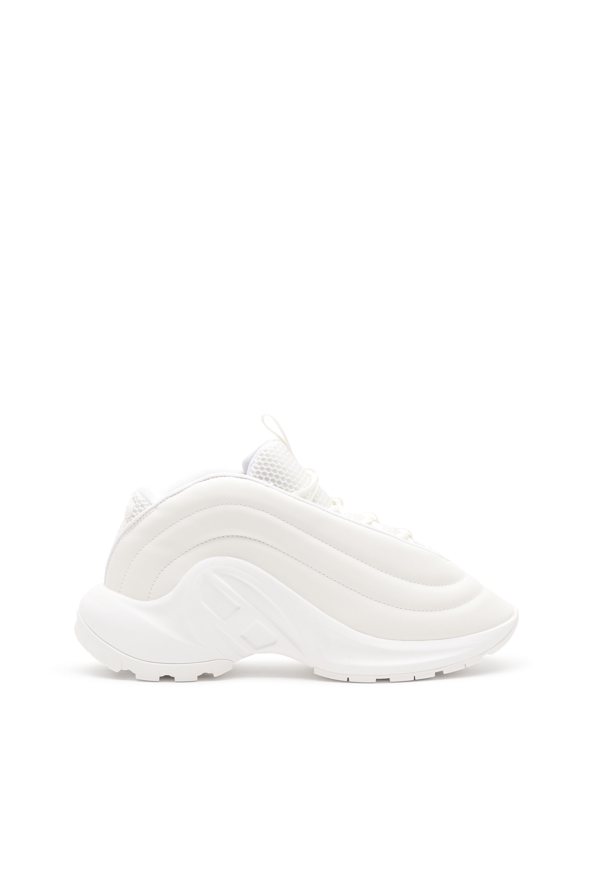 Women s S D Runner X Slip on sneakers with matte Oval D instep White Diesel