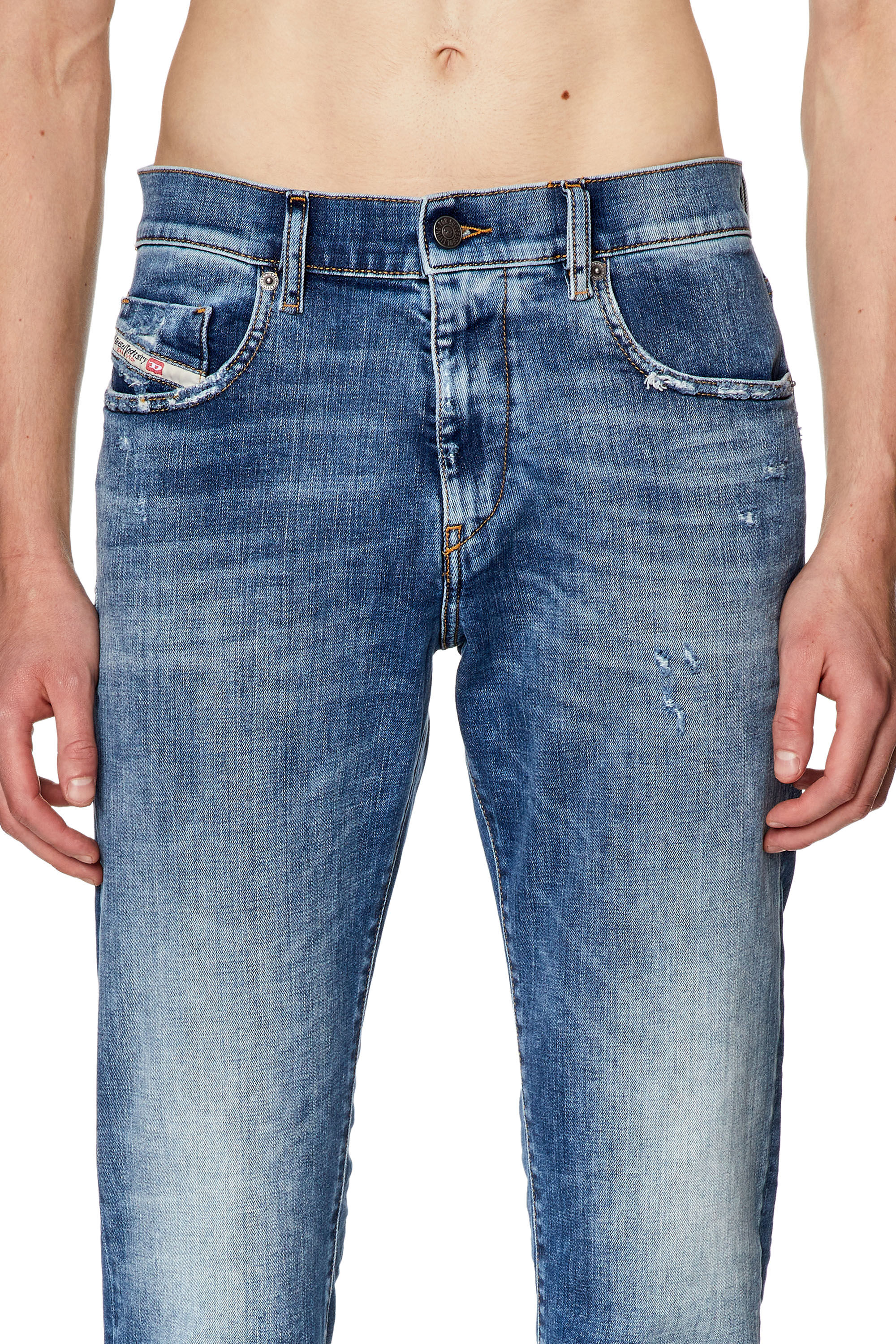 Diesel - Slim Jeans 2019 D-Strukt 09G32, Mittelblau - Image 5