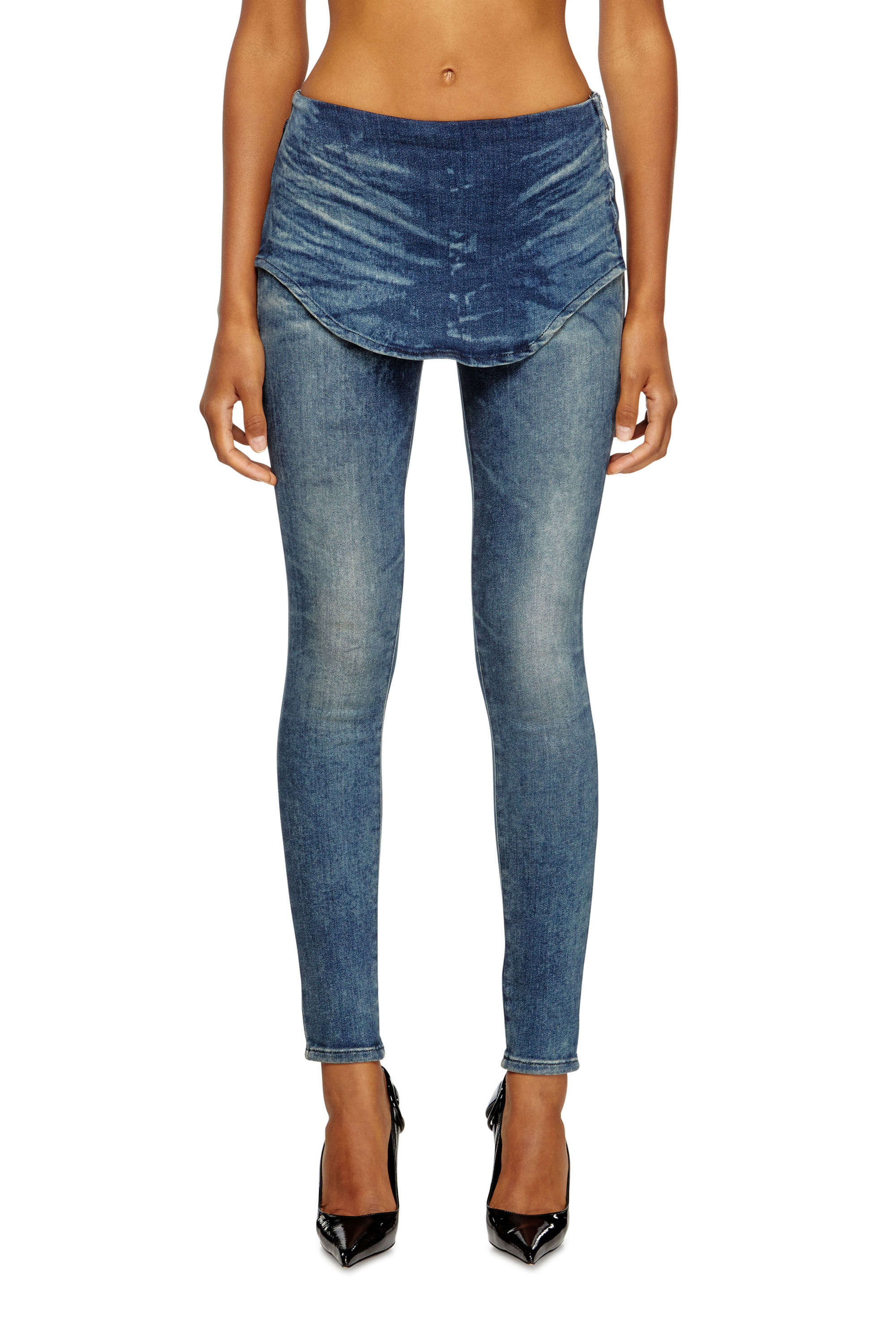 Diesel - Damen Slim Jeans D-Gnol 09M95, Mittelblau - 3