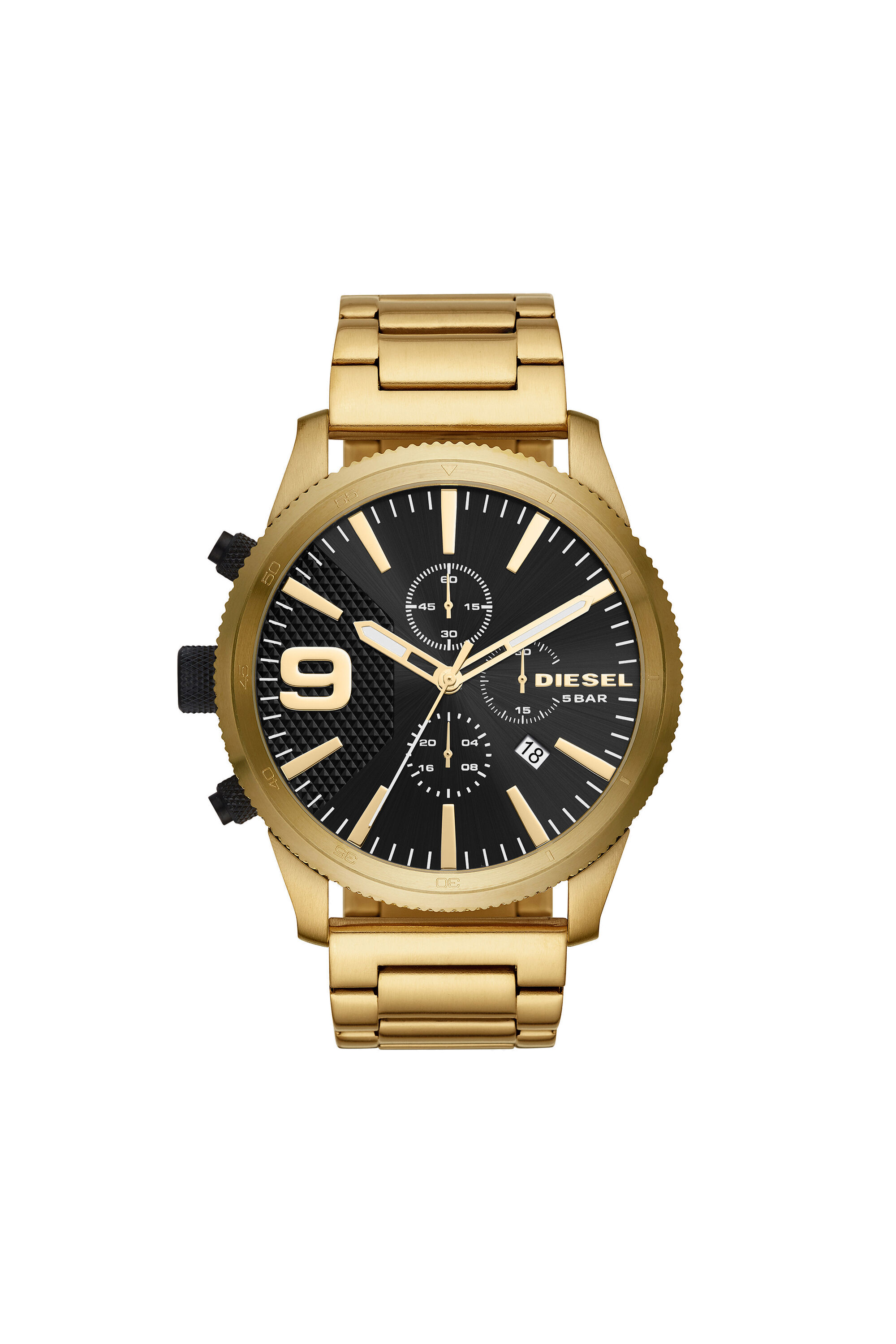 DZ4488 Man Rasp Chrono chronograph gold tone watch Diesel
