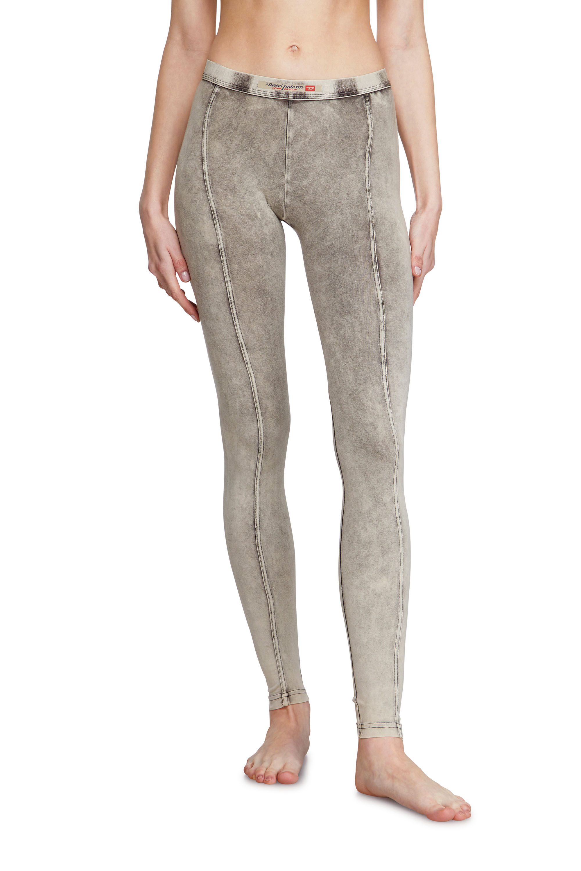 Diesel - ATHENA-DNM, Damen Jeggings aus Jersey mit Denim-Effekt in Grau - 3