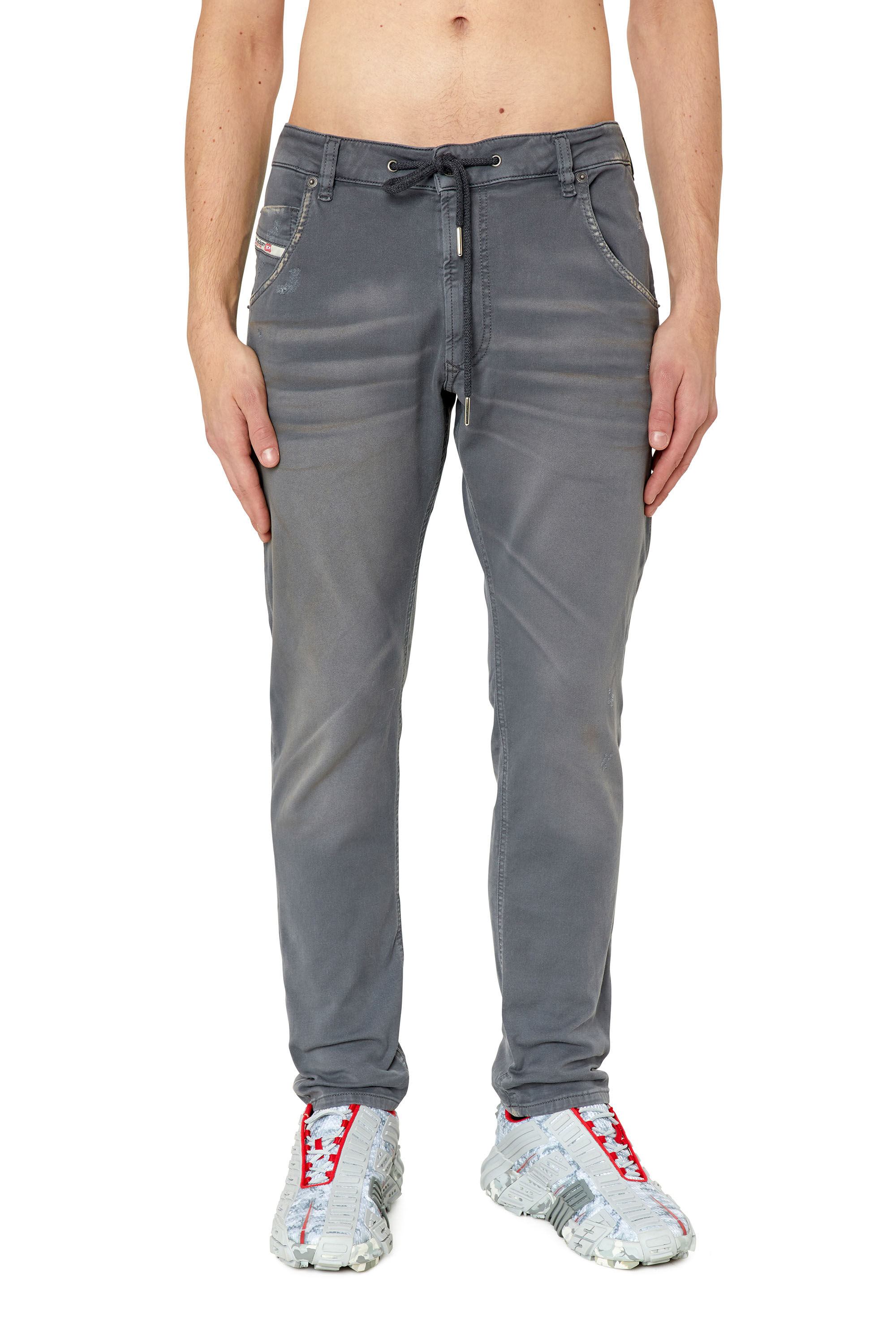 Diesel - Krooley JoggJeans® 09E98 Tapered, Hellgrau - Image 3