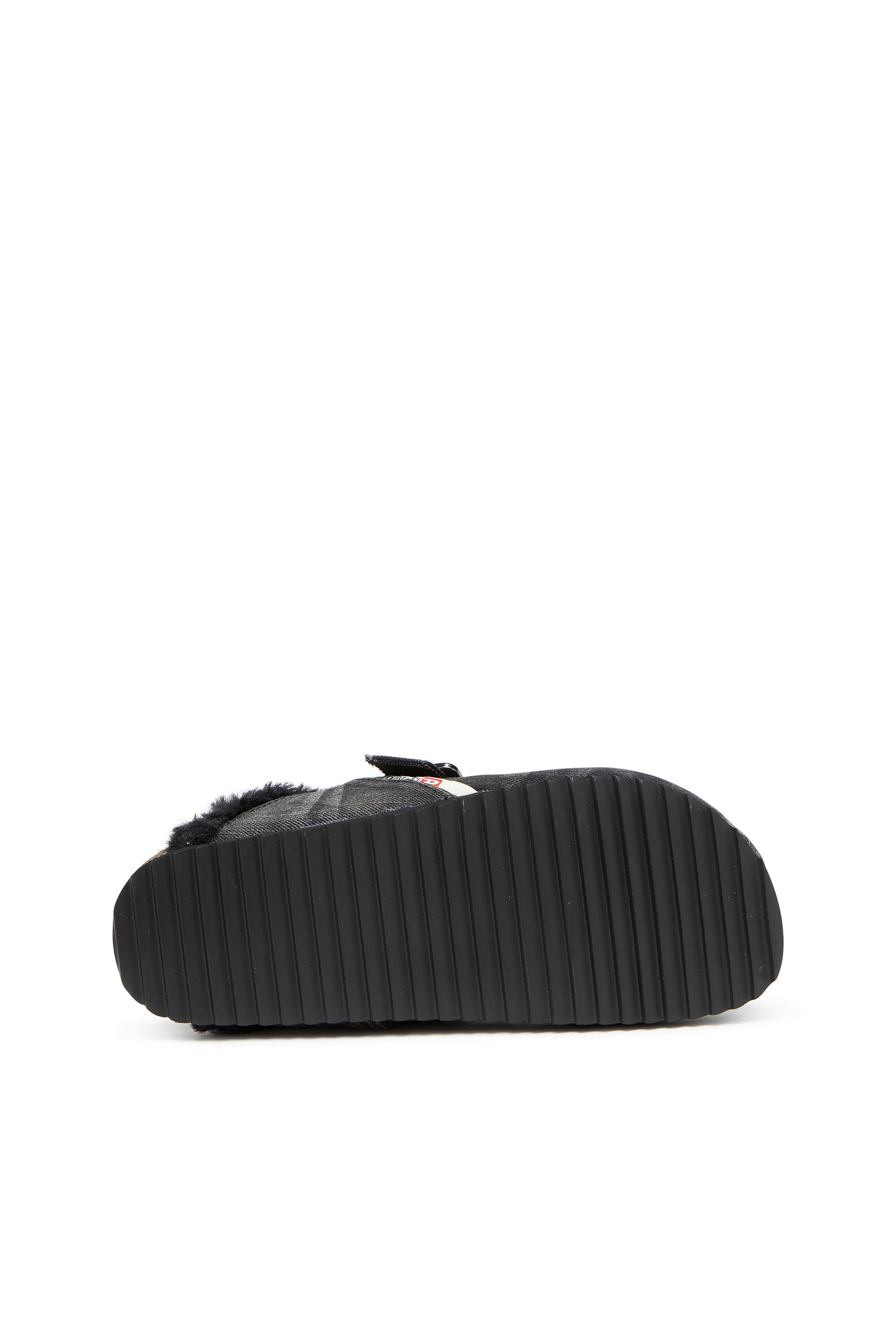 Diesel - D-WOODSTOCK X, Herren D-Woodstock-Pantoletten aus Denim mit flauschigem Futter in Schwarz - 5
