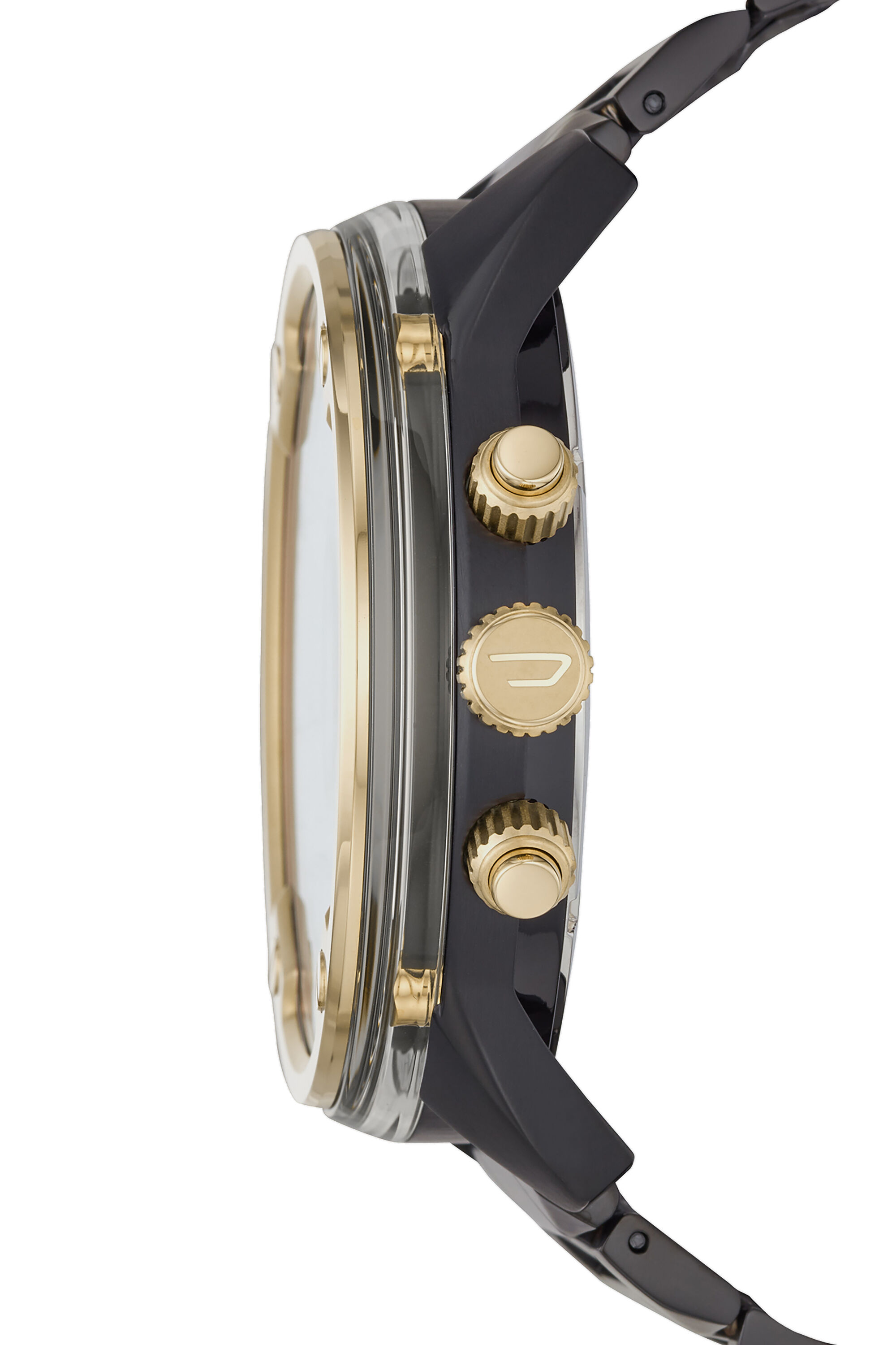 Diesel - DZ7418, Herren Boltdown Armbanduhr aus Edelstahl mit Chronograph-Anzeige in Schwarz/Gold - 2