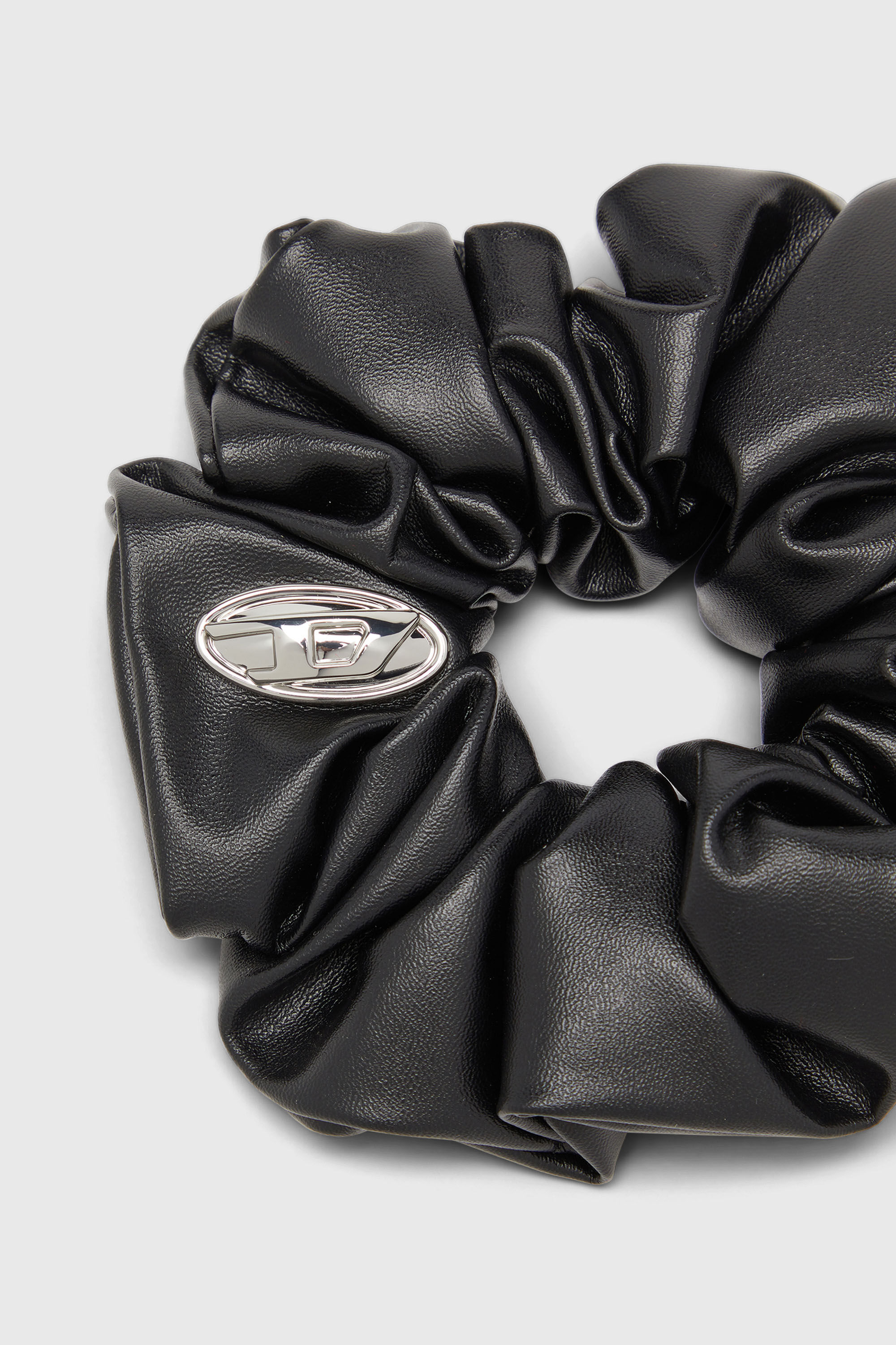 Diesel - BANGLE SCRUNCHIE, Damen Scrunchie mit Metall-Logo in Schwarz - 2